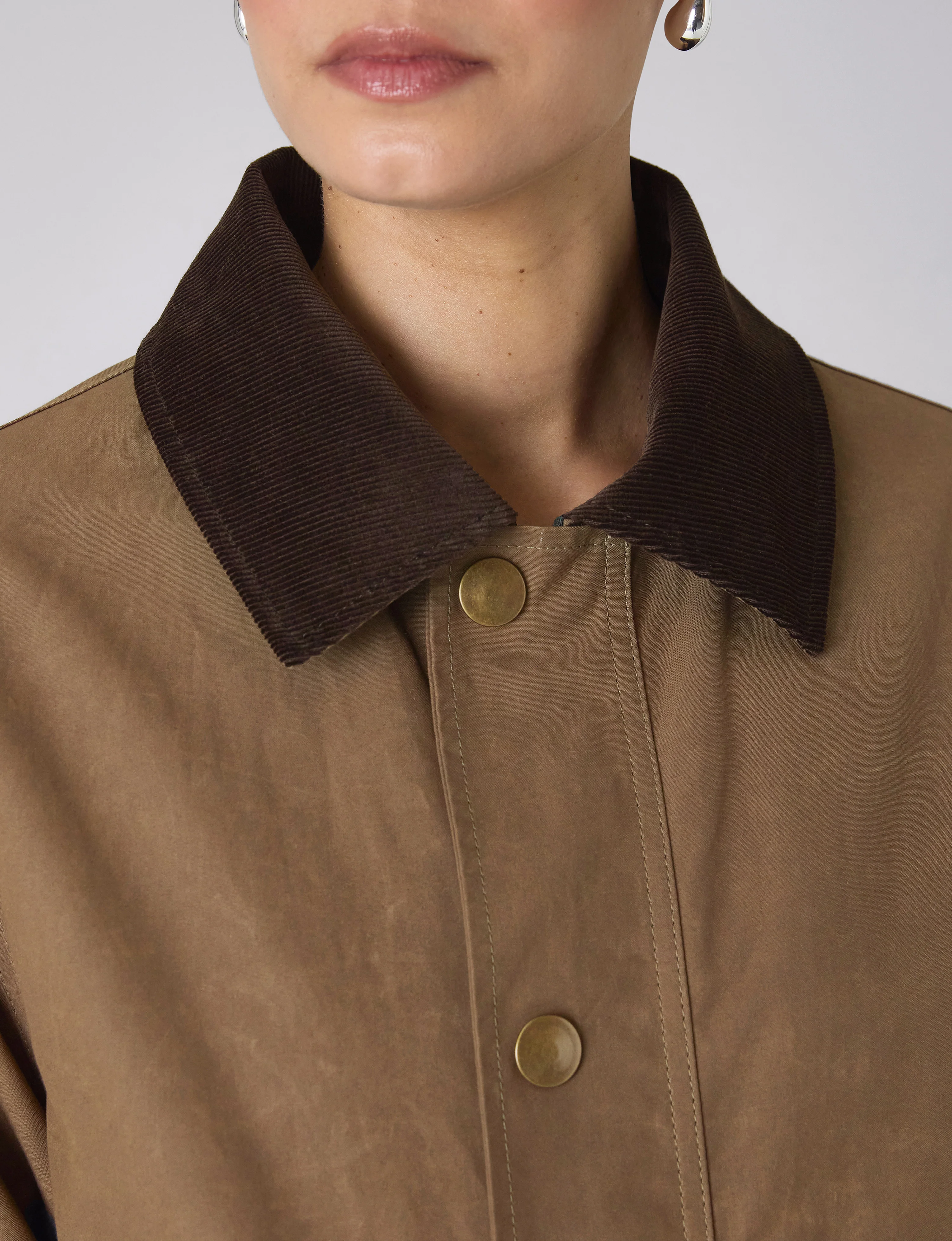 Kent Jacket: Waxed Cotton, Chocolate - With Nothing Underneath