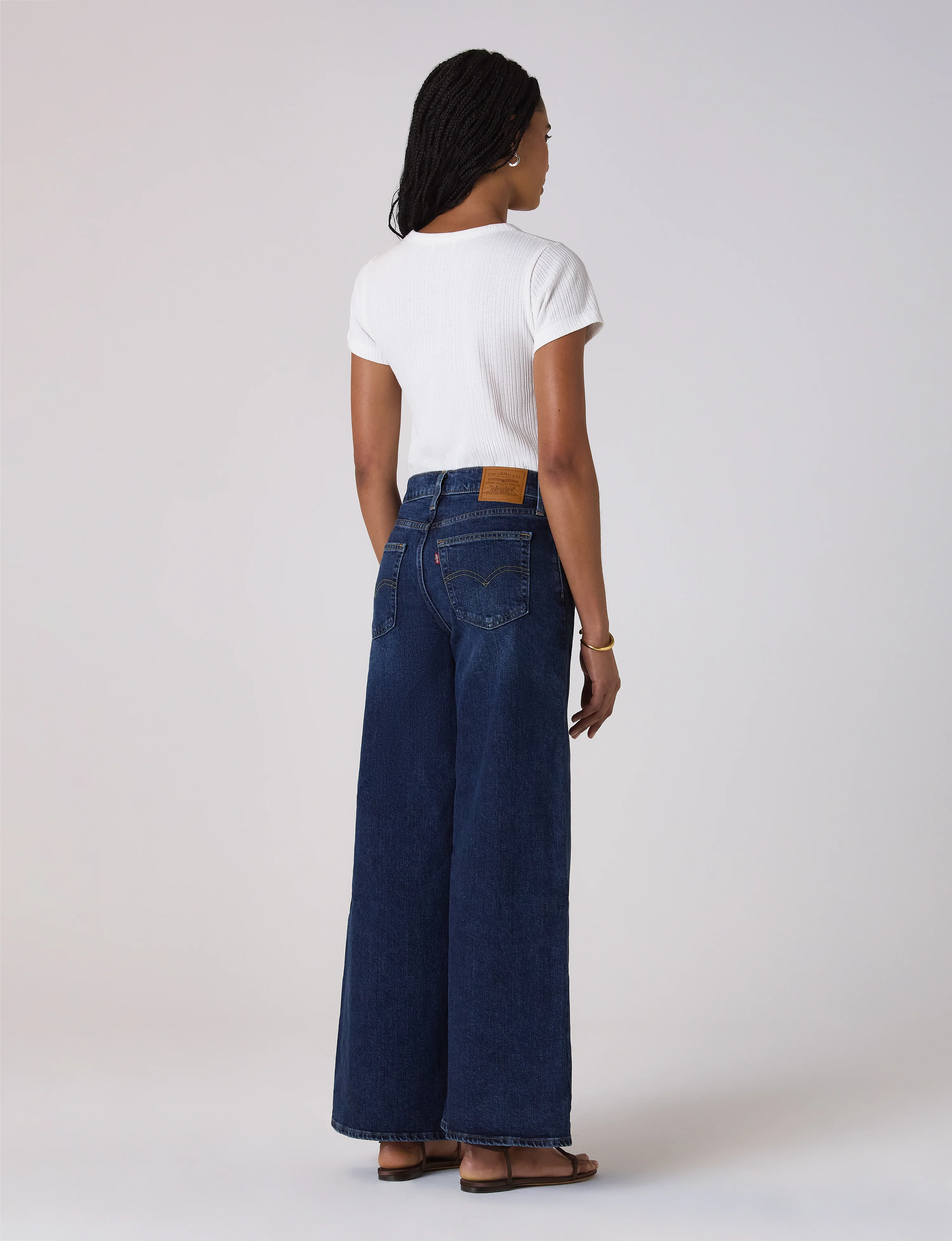 Camden Fitted T-Shirt: Cotton Textured Rib, Off-White - With Nothing Underneath