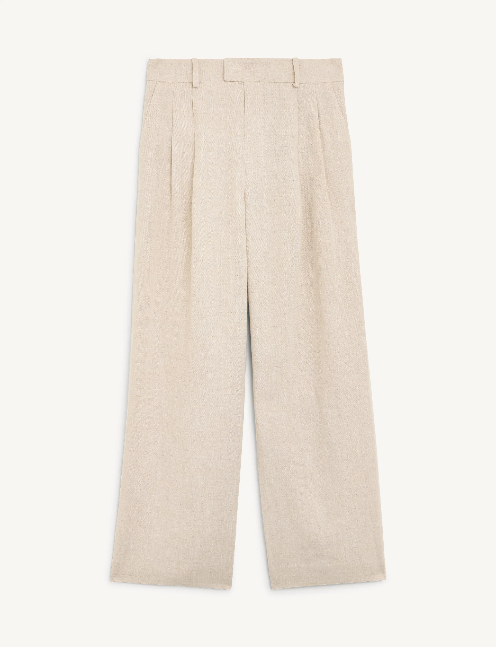 Rampling Trouser: Linen, Oatmeal - With Nothing Underneath