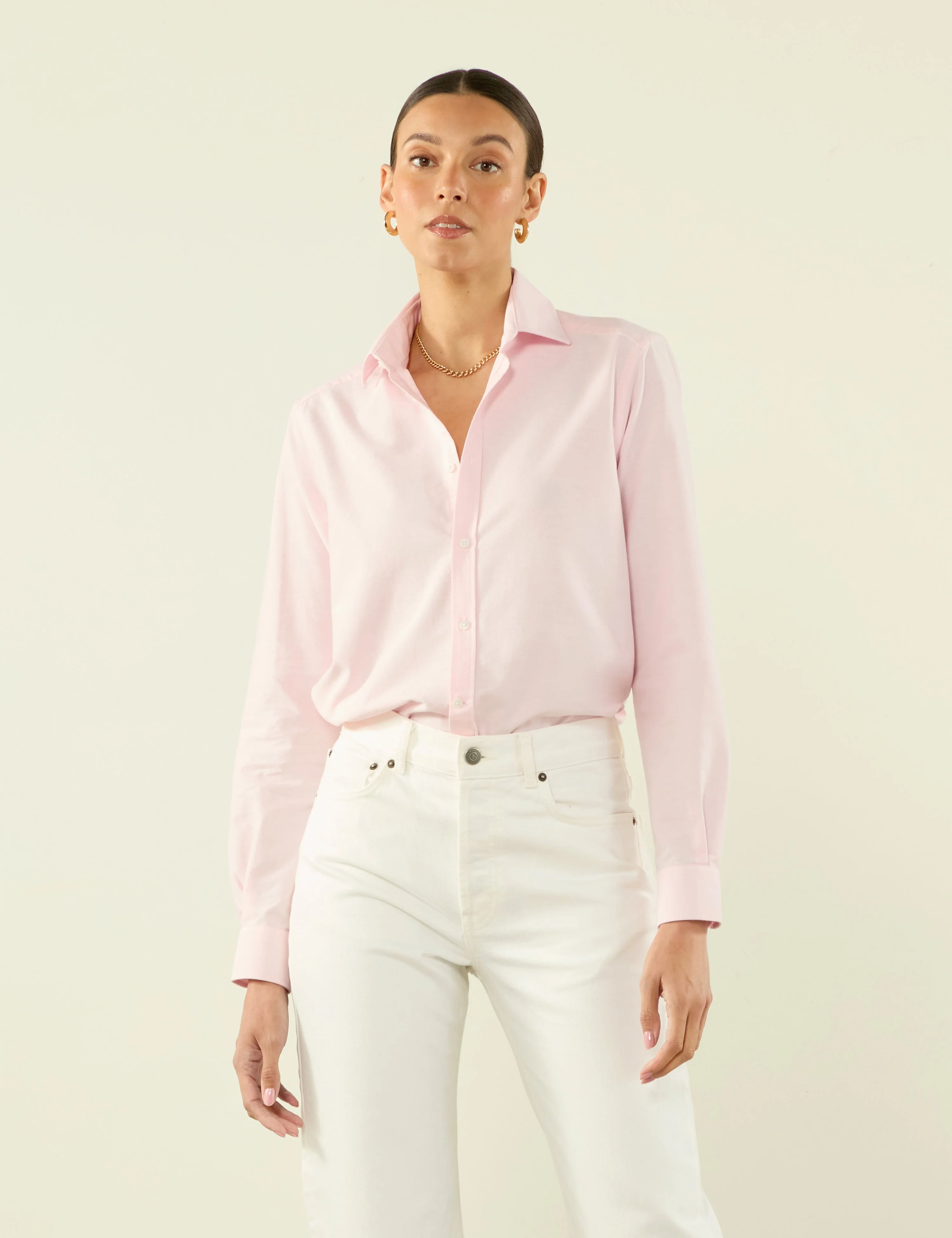 The Classic: Oxford, Rose Pink - With Nothing Underneath