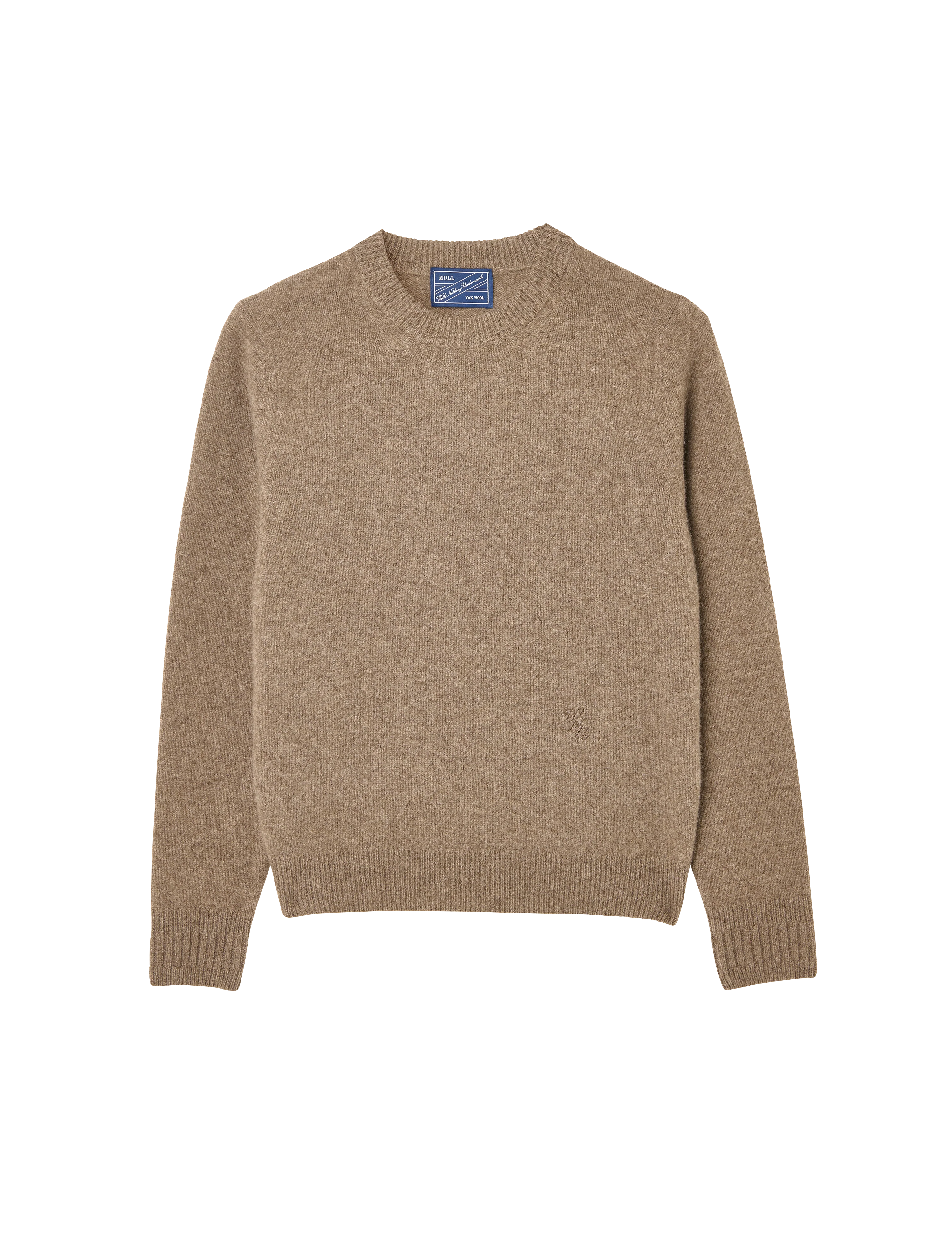 Mull Crew: Yak Wool, Coffee - With Nothing Underneath