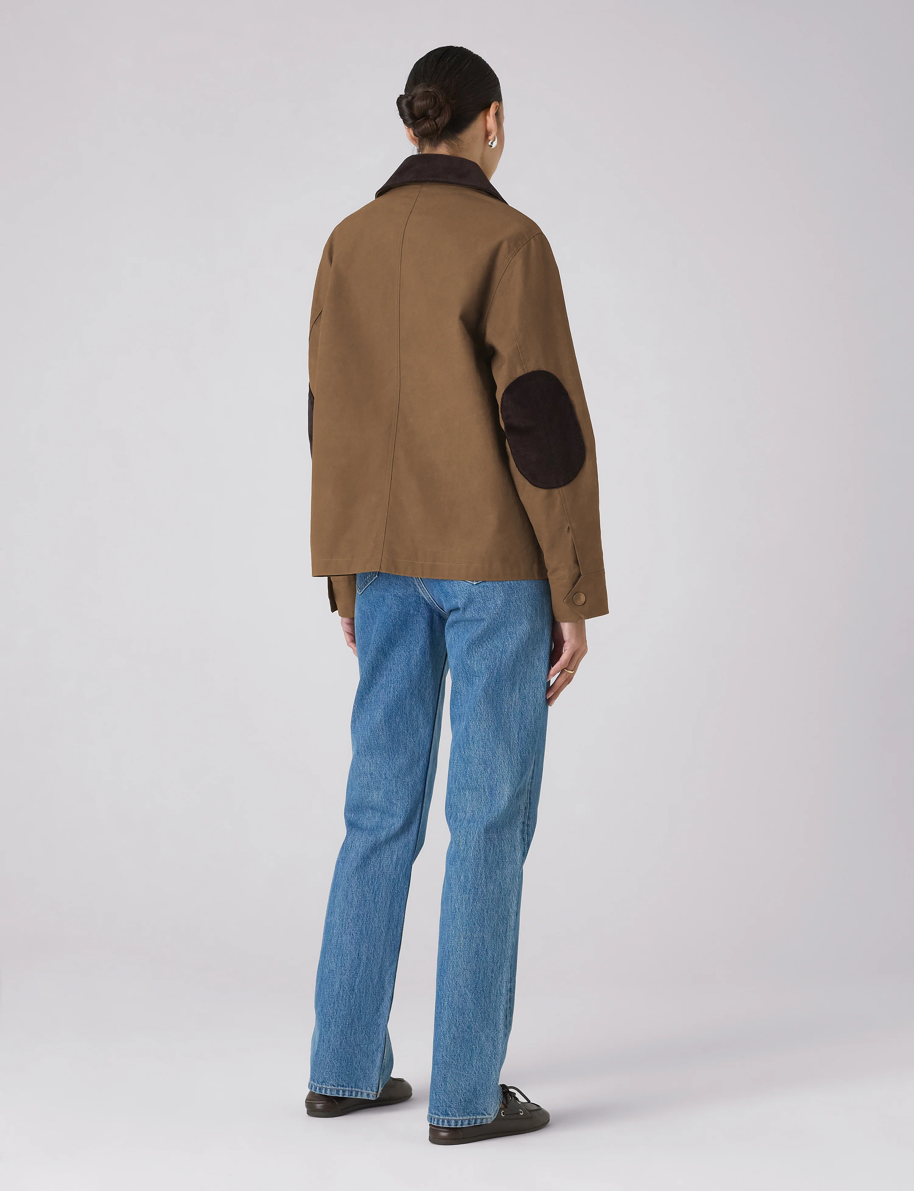 Kent Jacket: Waxed Cotton, Chocolate - With Nothing Underneath