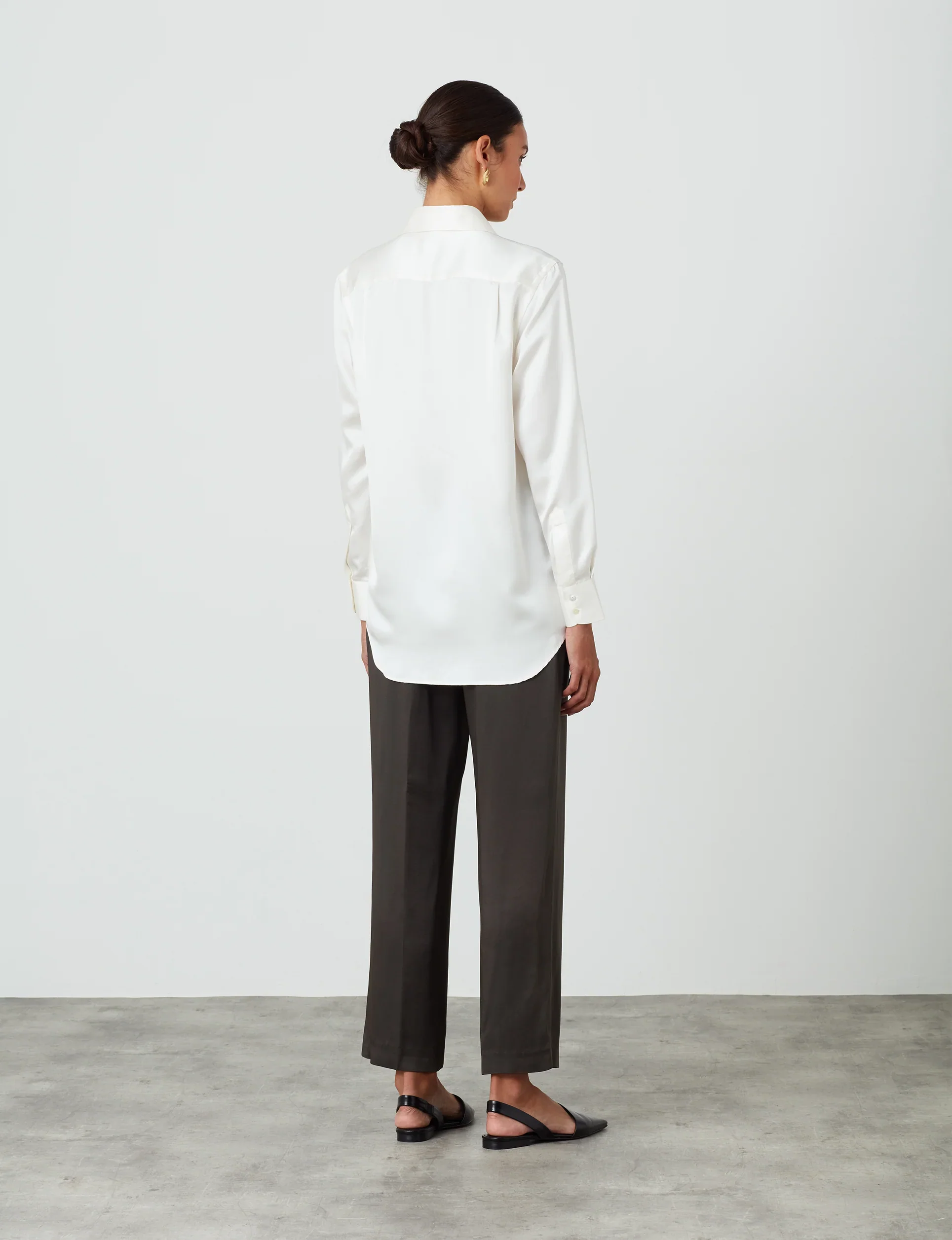 The Boyfriend: Silk Satin, Pearl - With Nothing Underneath