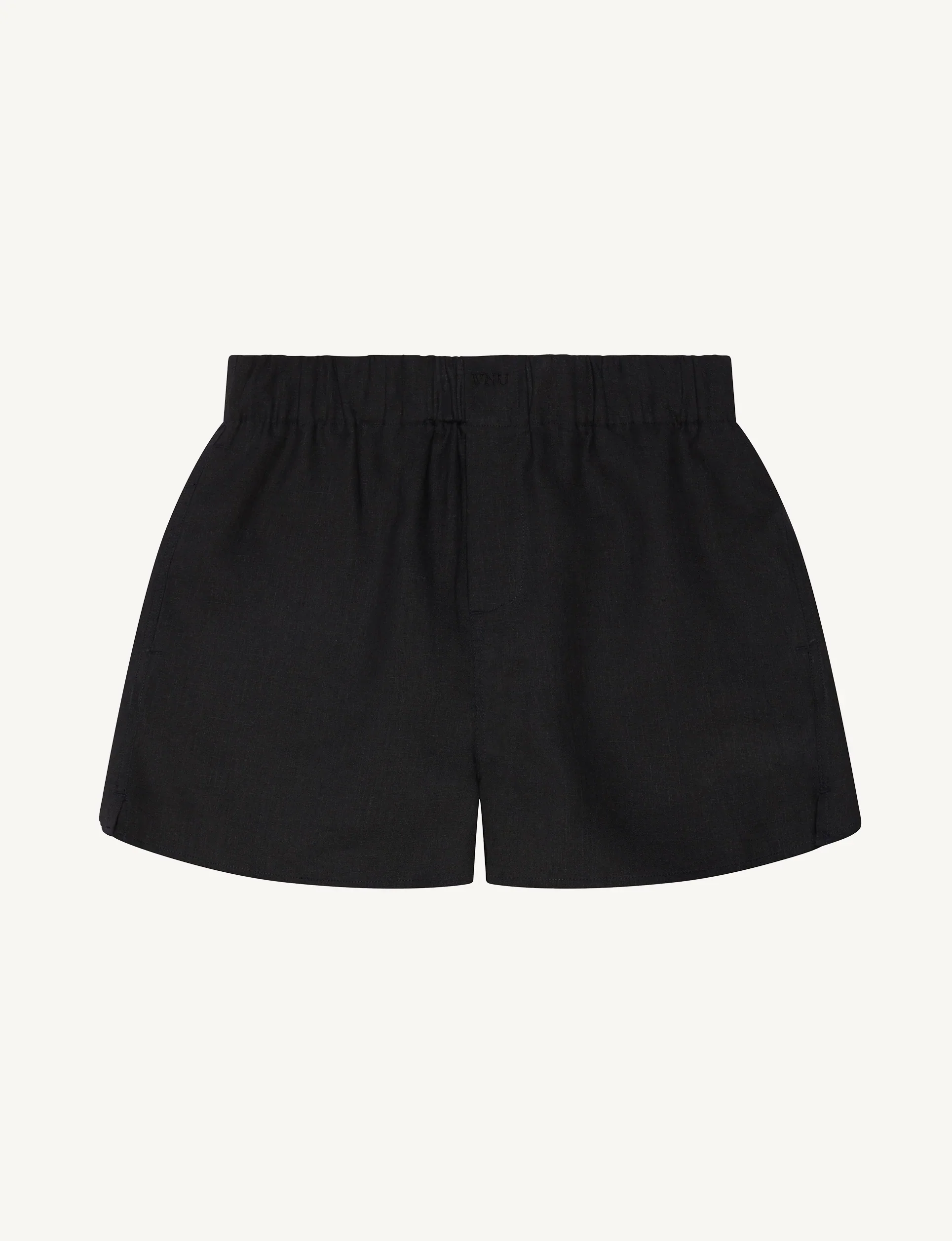 The Boxer: Linen, Black - With Nothing Underneath