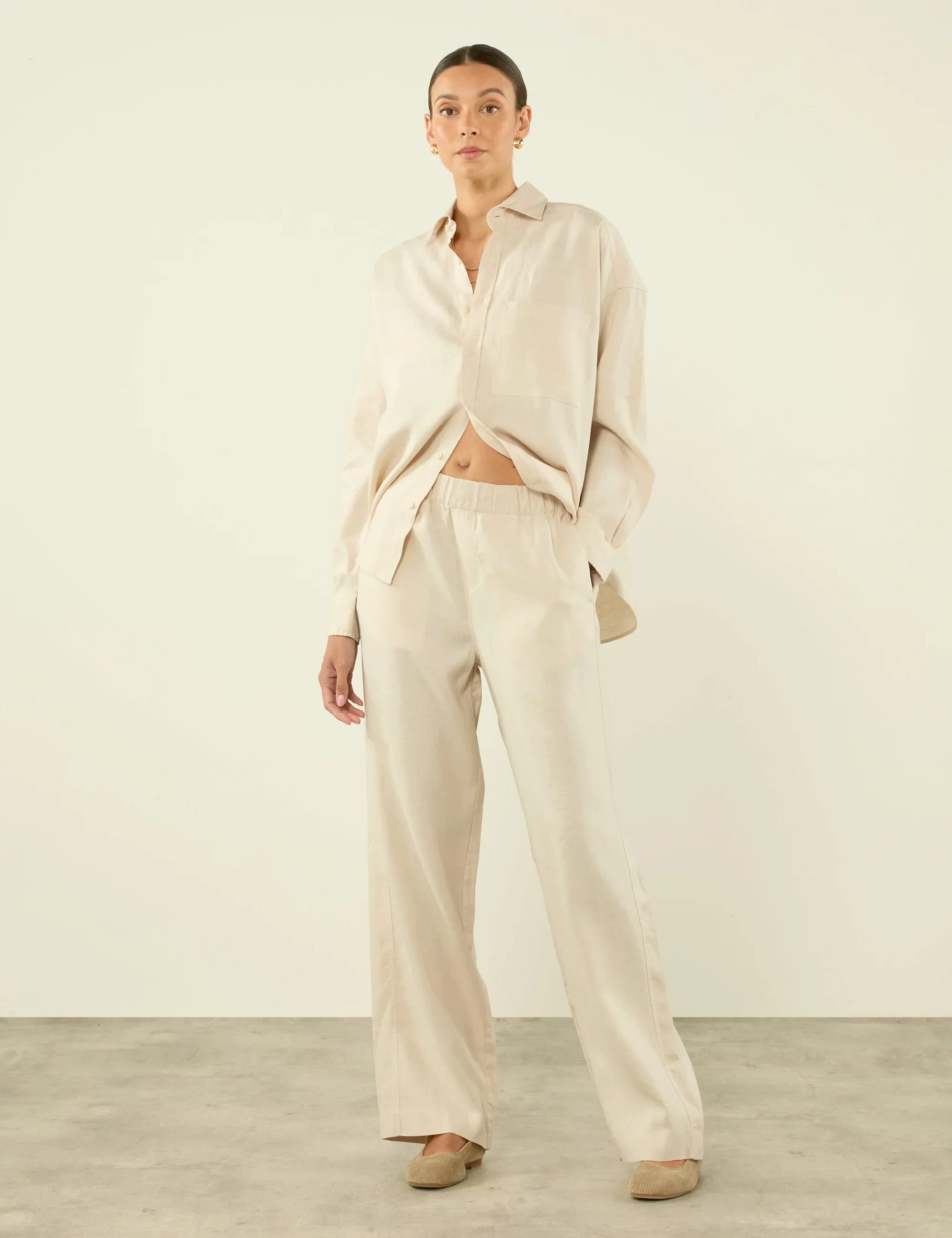 The Palazzo: Hemp, Parchment - With Nothing Underneath