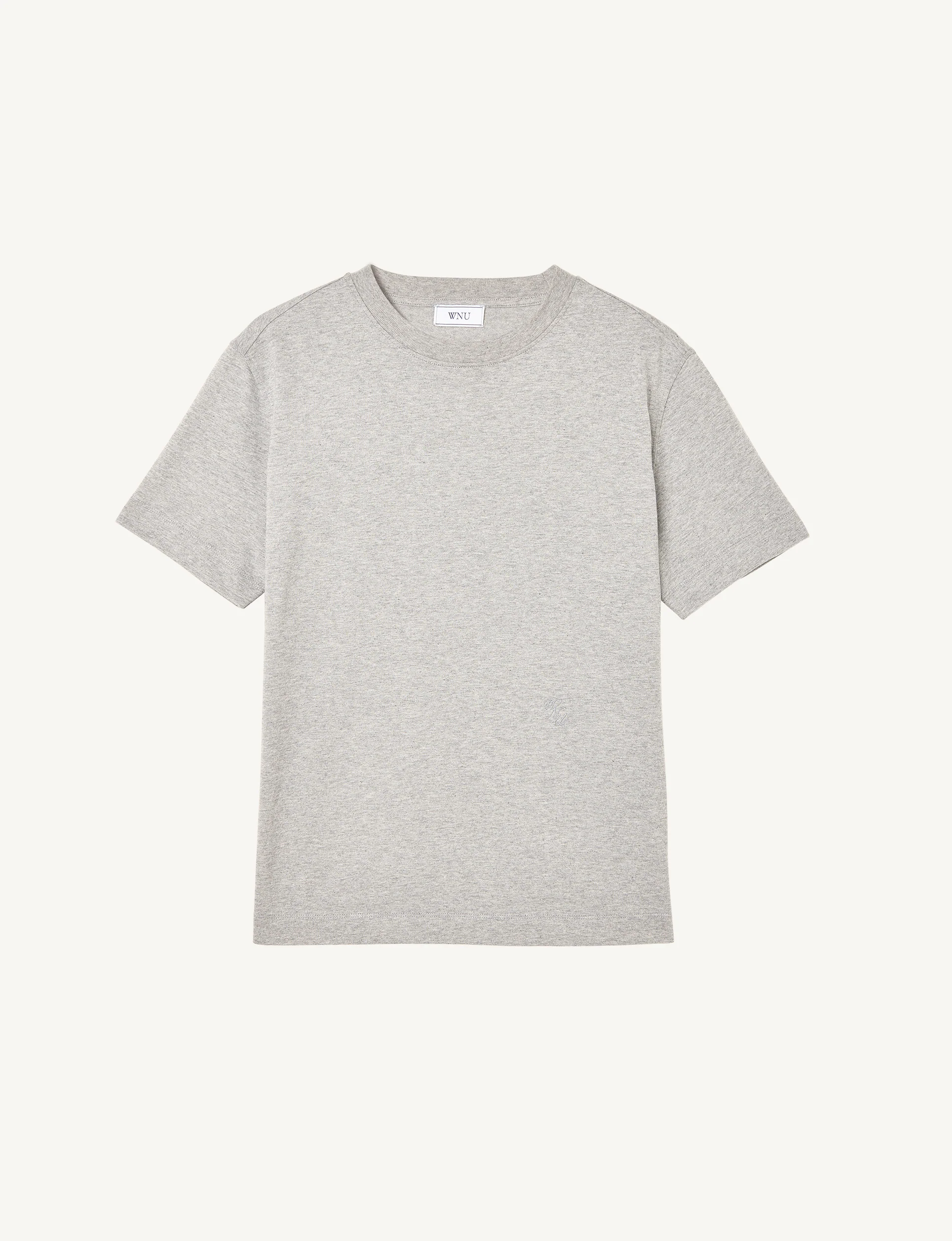 Soho T-Shirt: Cotton Jersey, Grey - With Nothing Underneath