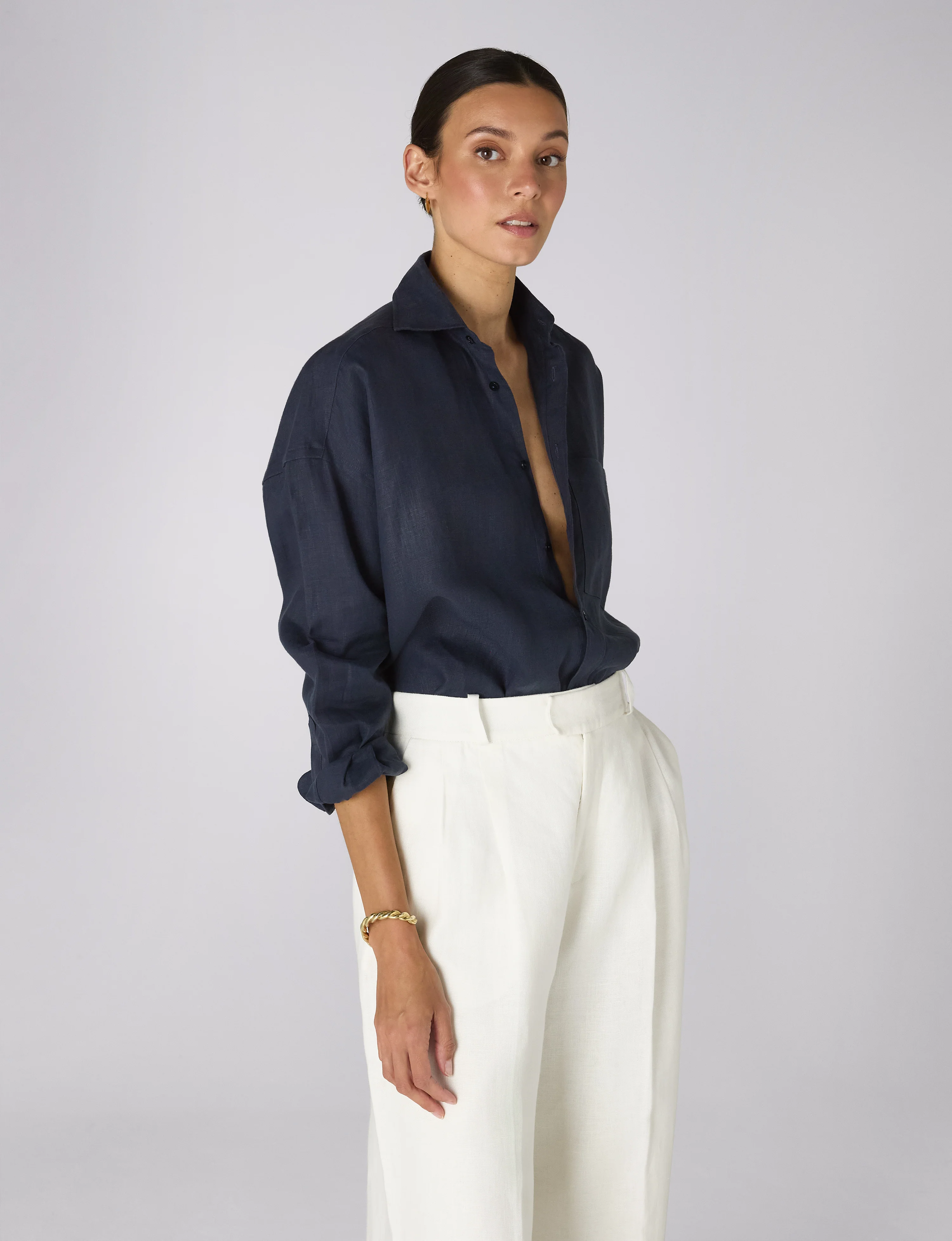 The Weekend: Hemp, Navy Blue - With Nothing Underneath
