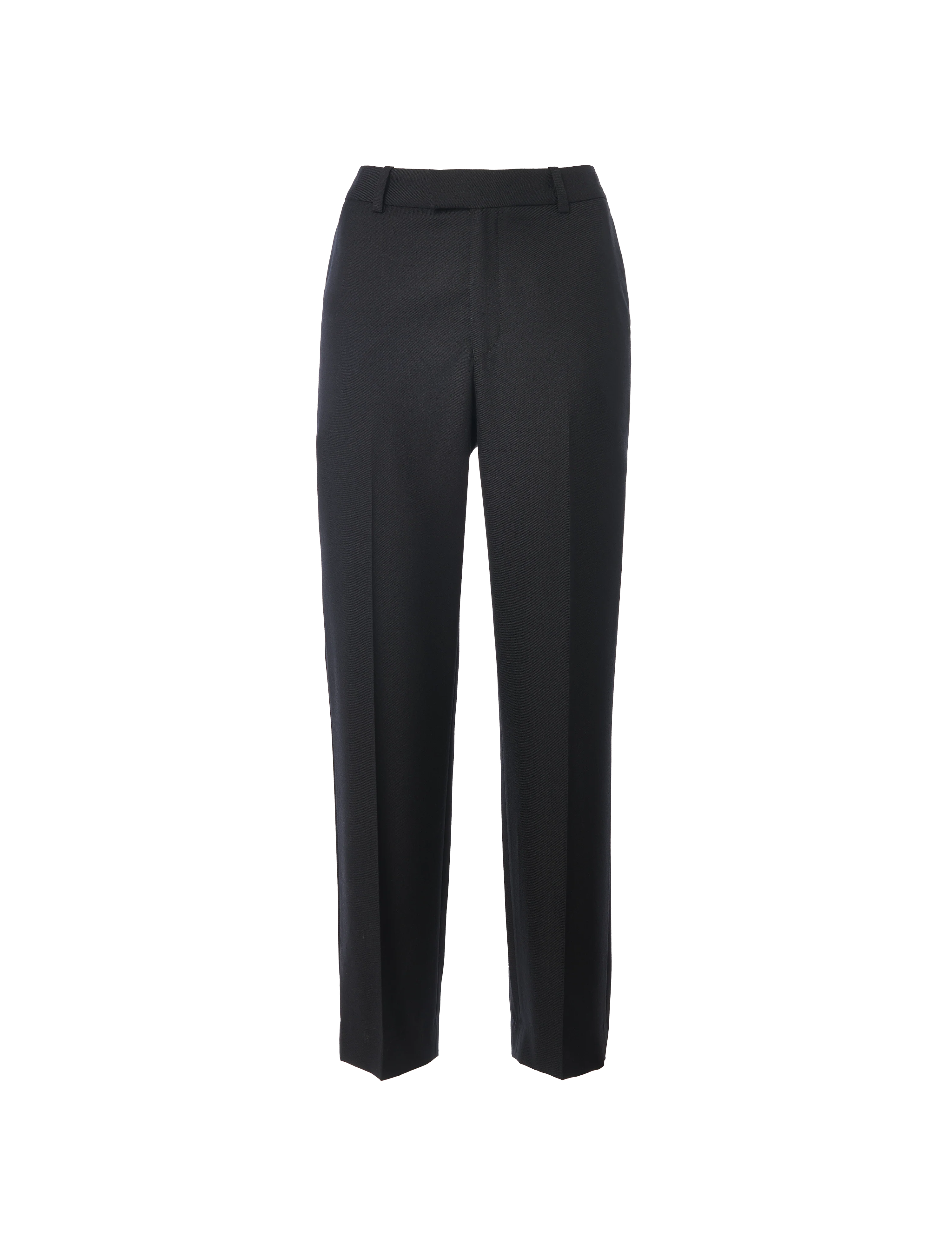 Regent Cigarette Trouser: Suiting Wool, Black - With Nothing Underneath