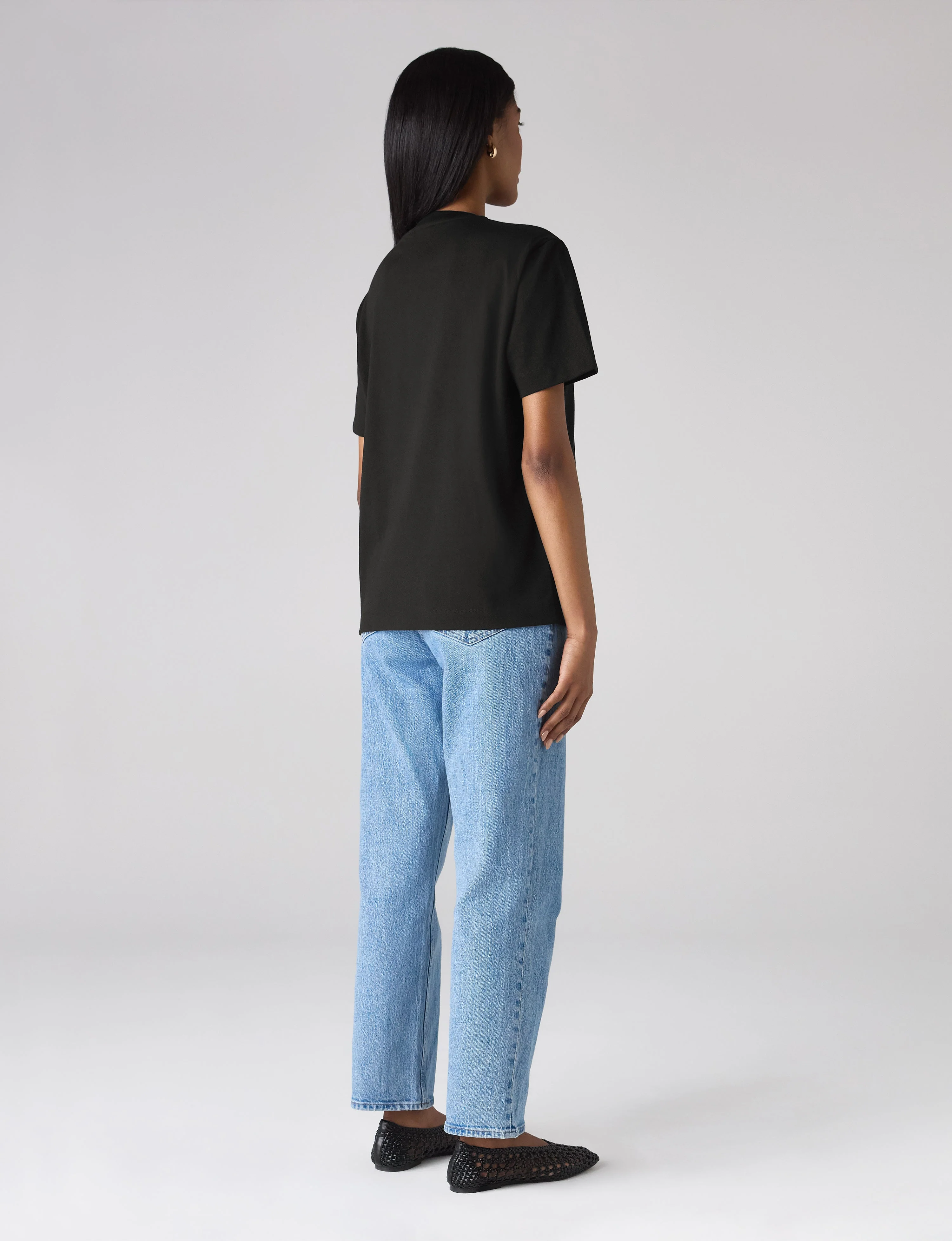 Soho T-Shirt: Cotton Jersey, Black - With Nothing Underneath