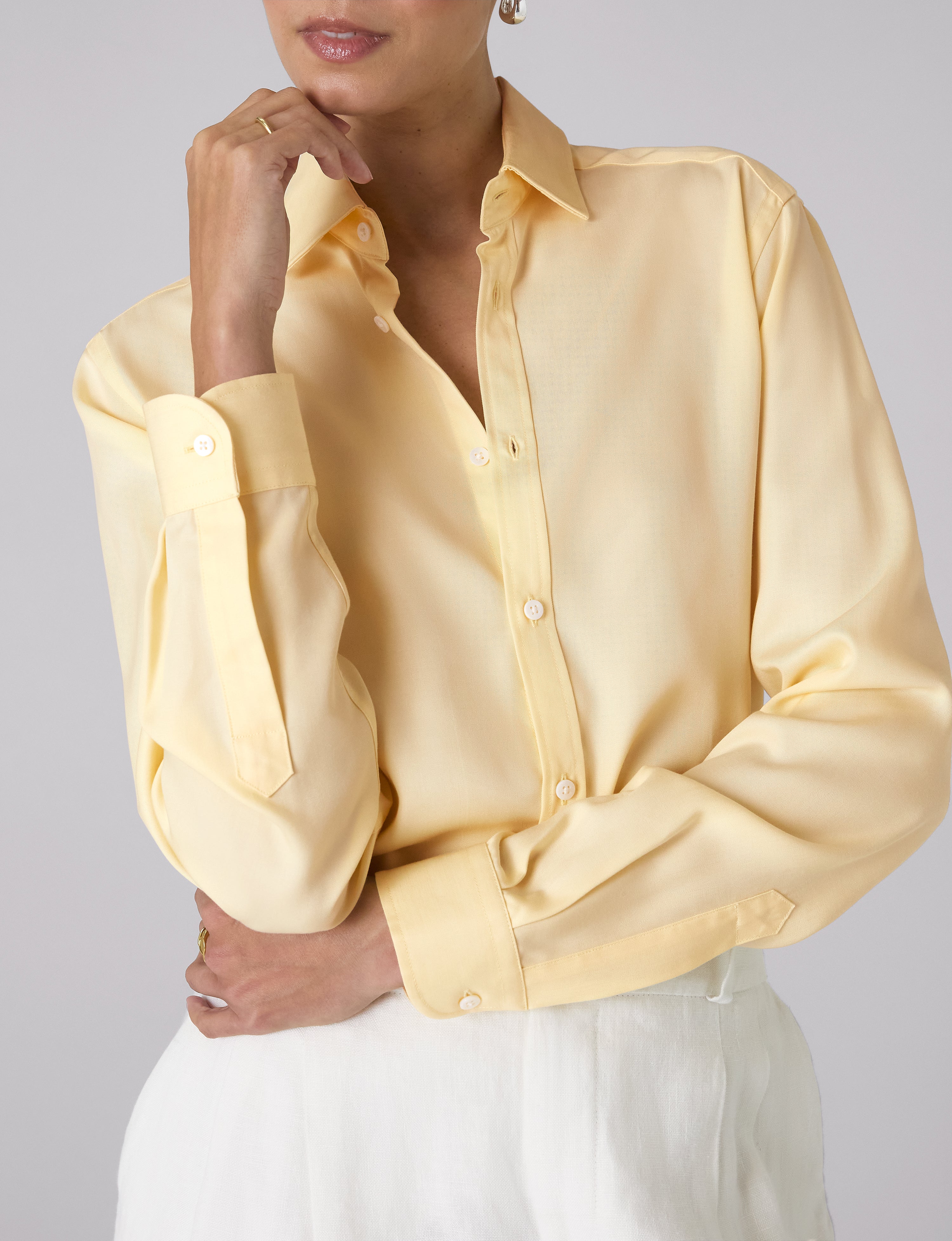 The Classic: TENCEL™ Lyocell, Pale Yellow - With Nothing Underneath