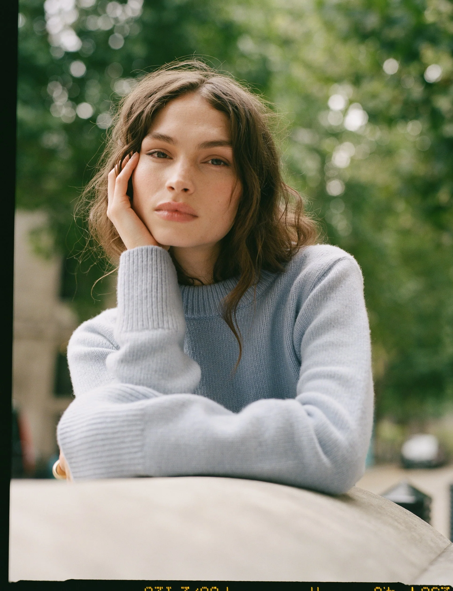Devon Jumper: Wool, Cornflower Blue - With Nothing Underneath