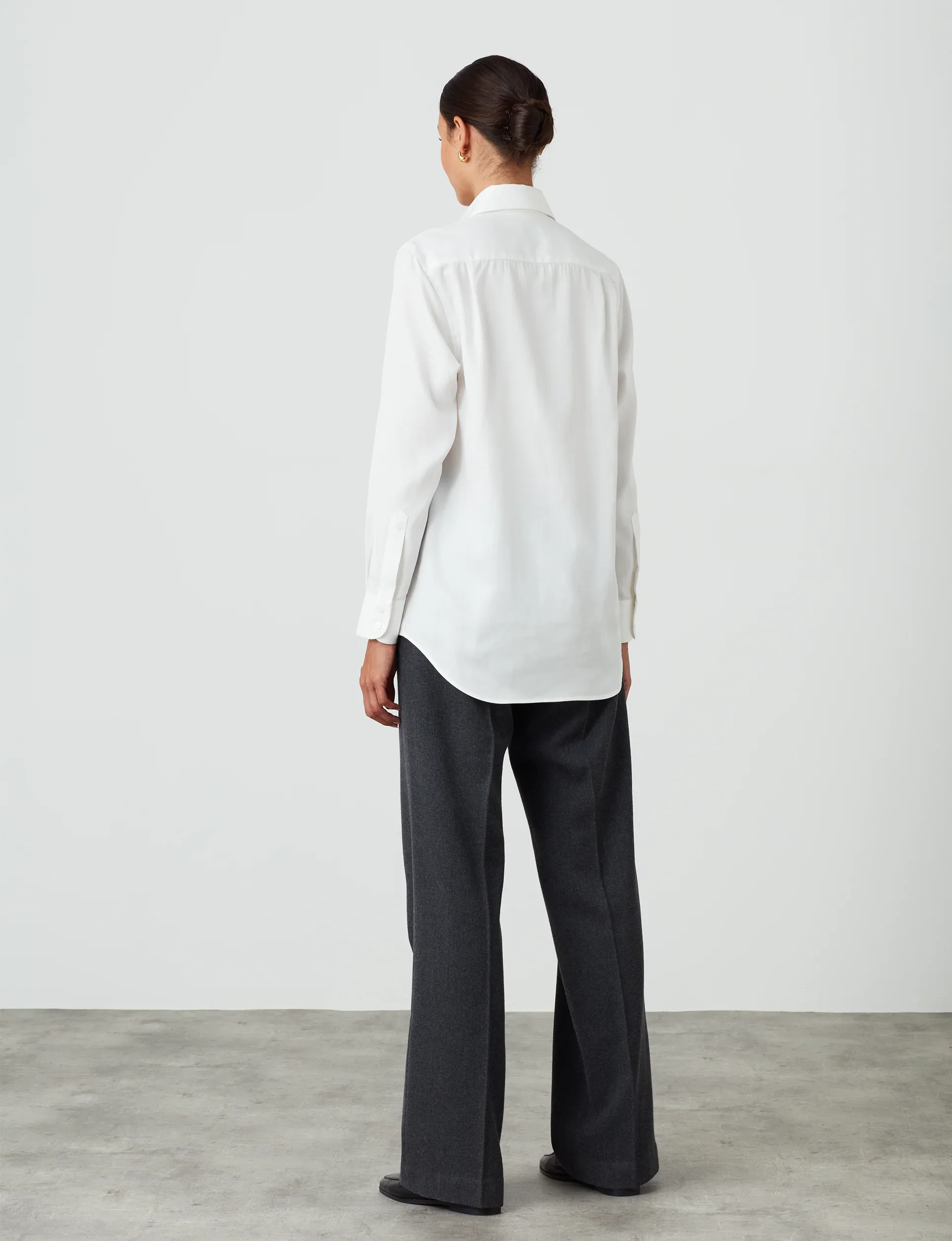 The Boyfriend: TENCEL™ Lyocell, Off-White - With Nothing Underneath