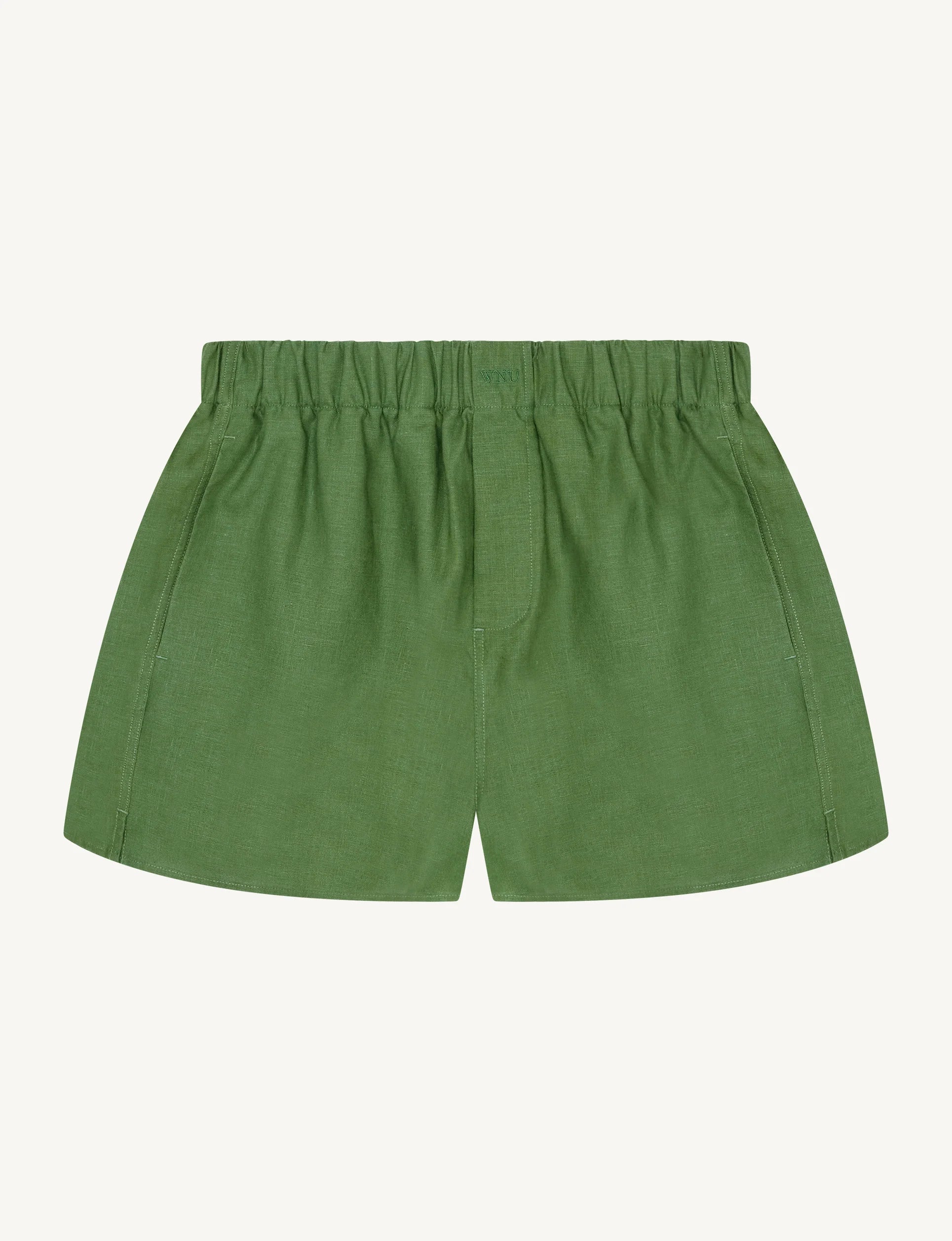 The Boxer: Hemp, Green - With Nothing Underneath