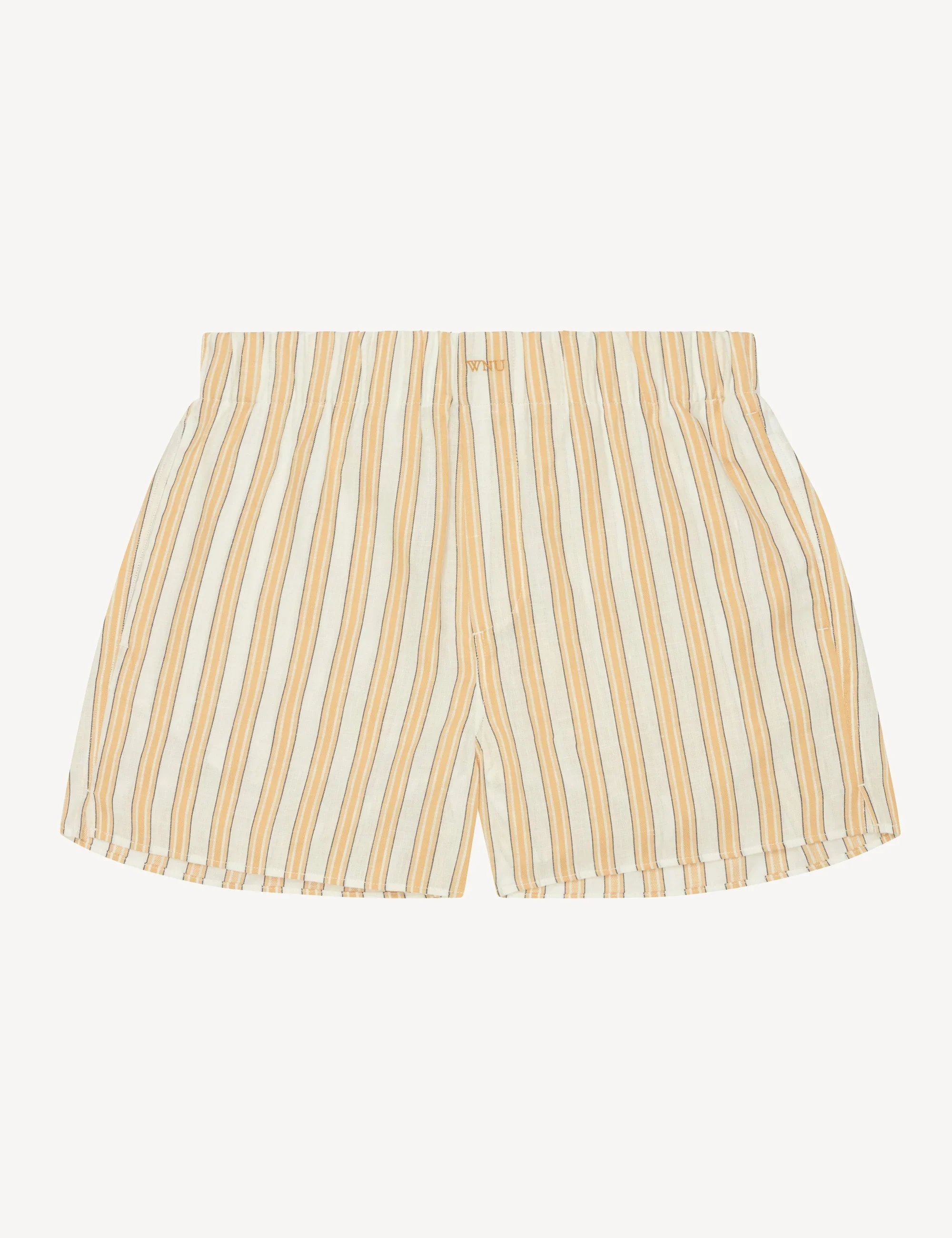 The Boxer: Weave, Mustard Multi Stripe - With Nothing Underneath