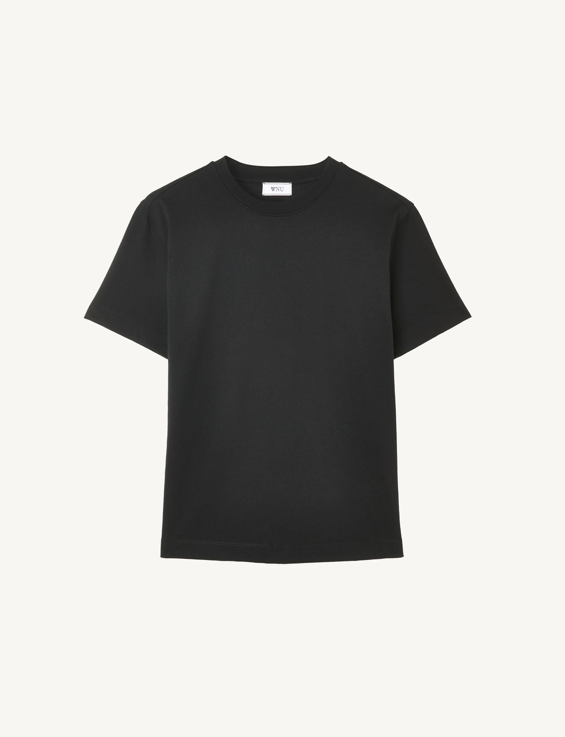Soho T-Shirt: Cotton Jersey, Black - With Nothing Underneath