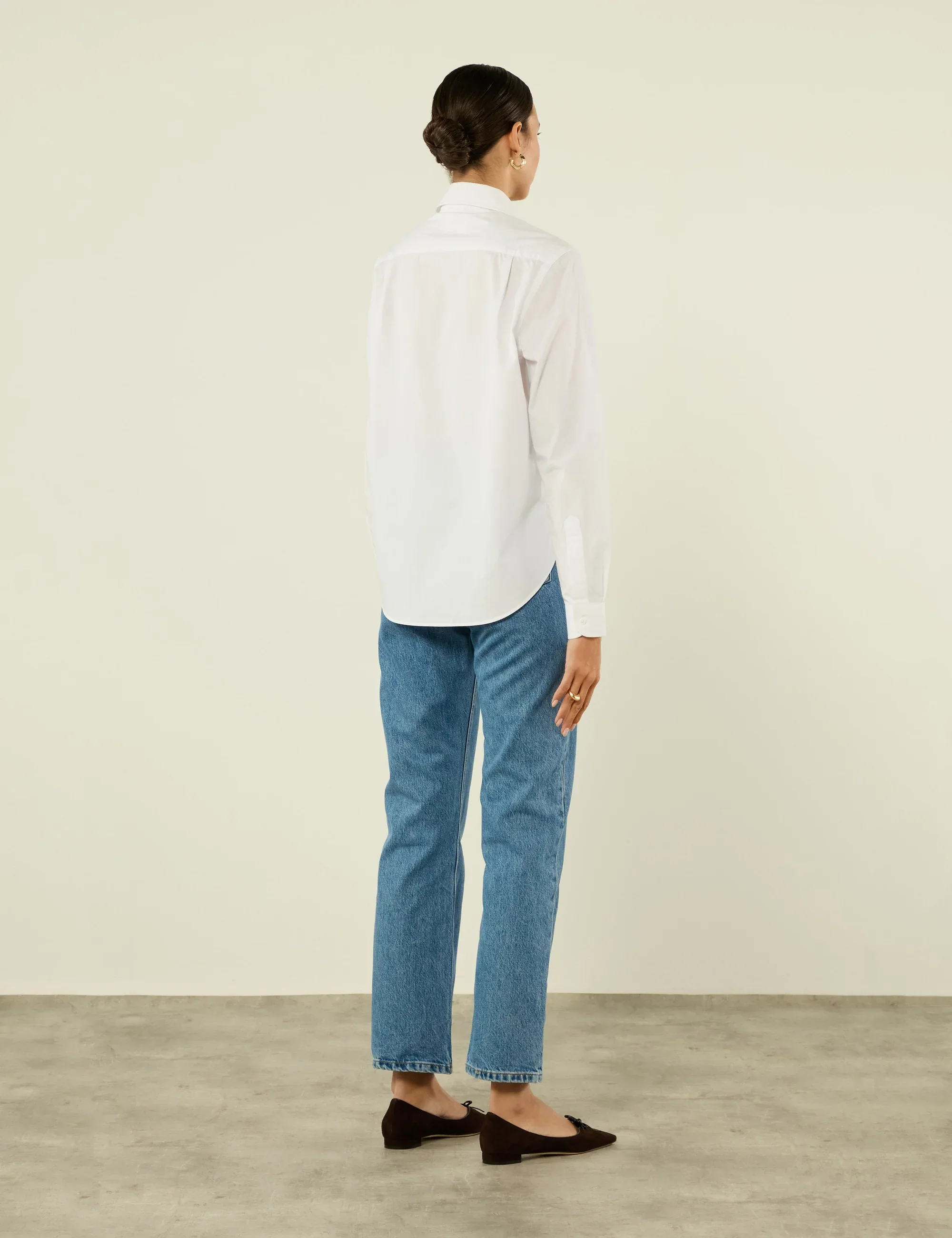 The Classic: Fine Poplin, White - With Nothing Underneath