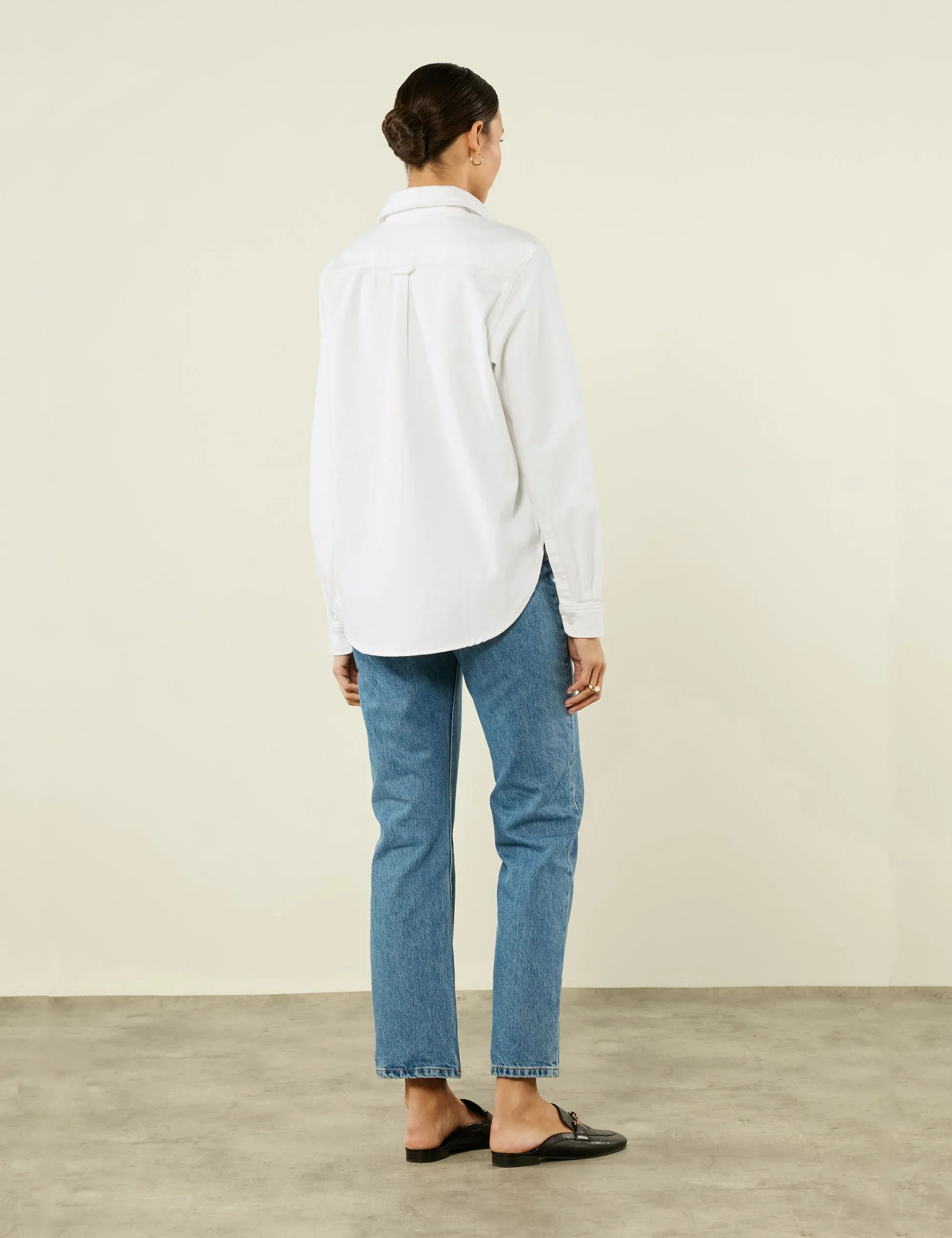 The Classic: Denim, Off-White - With Nothing Underneath