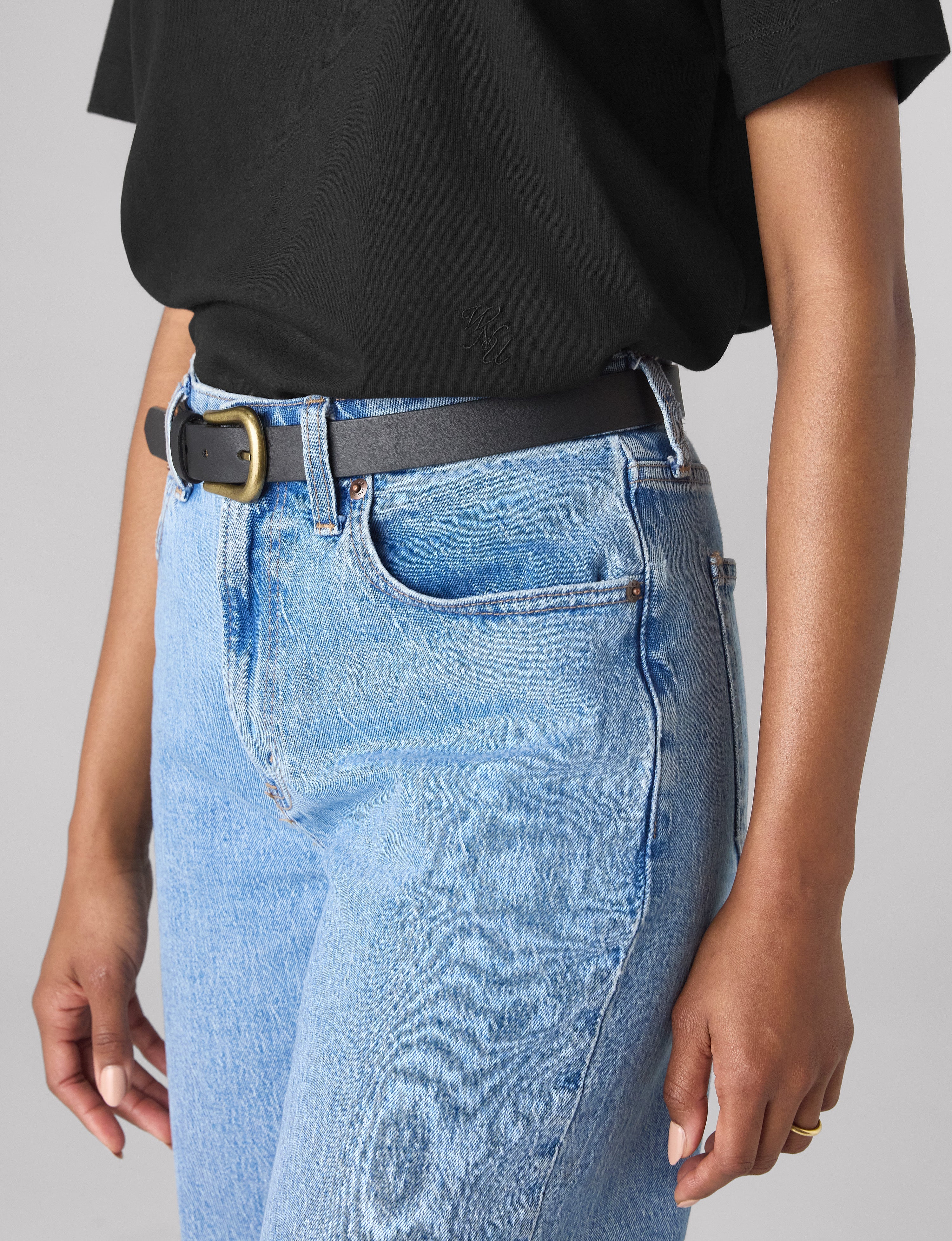 Soho T-Shirt: Cotton Jersey, Black - With Nothing Underneath