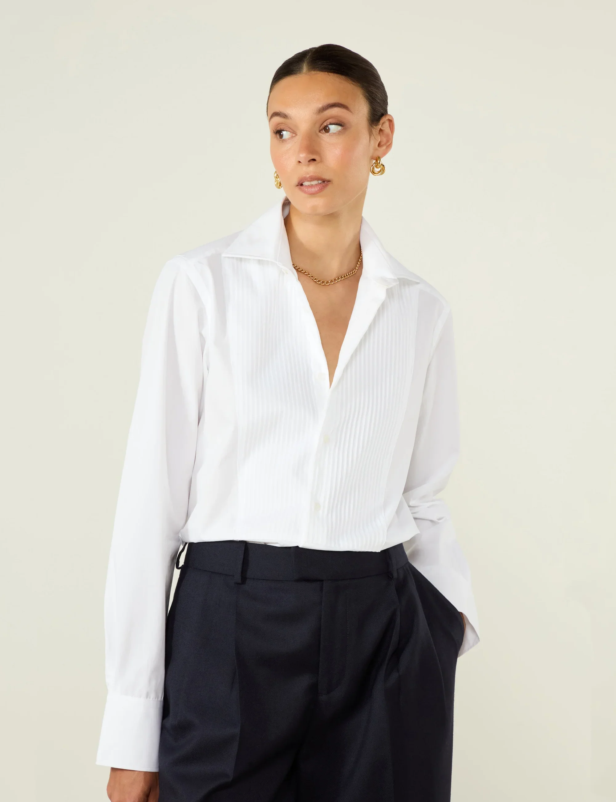 The Dress Shirt: Poplin, White - With Nothing Underneath
