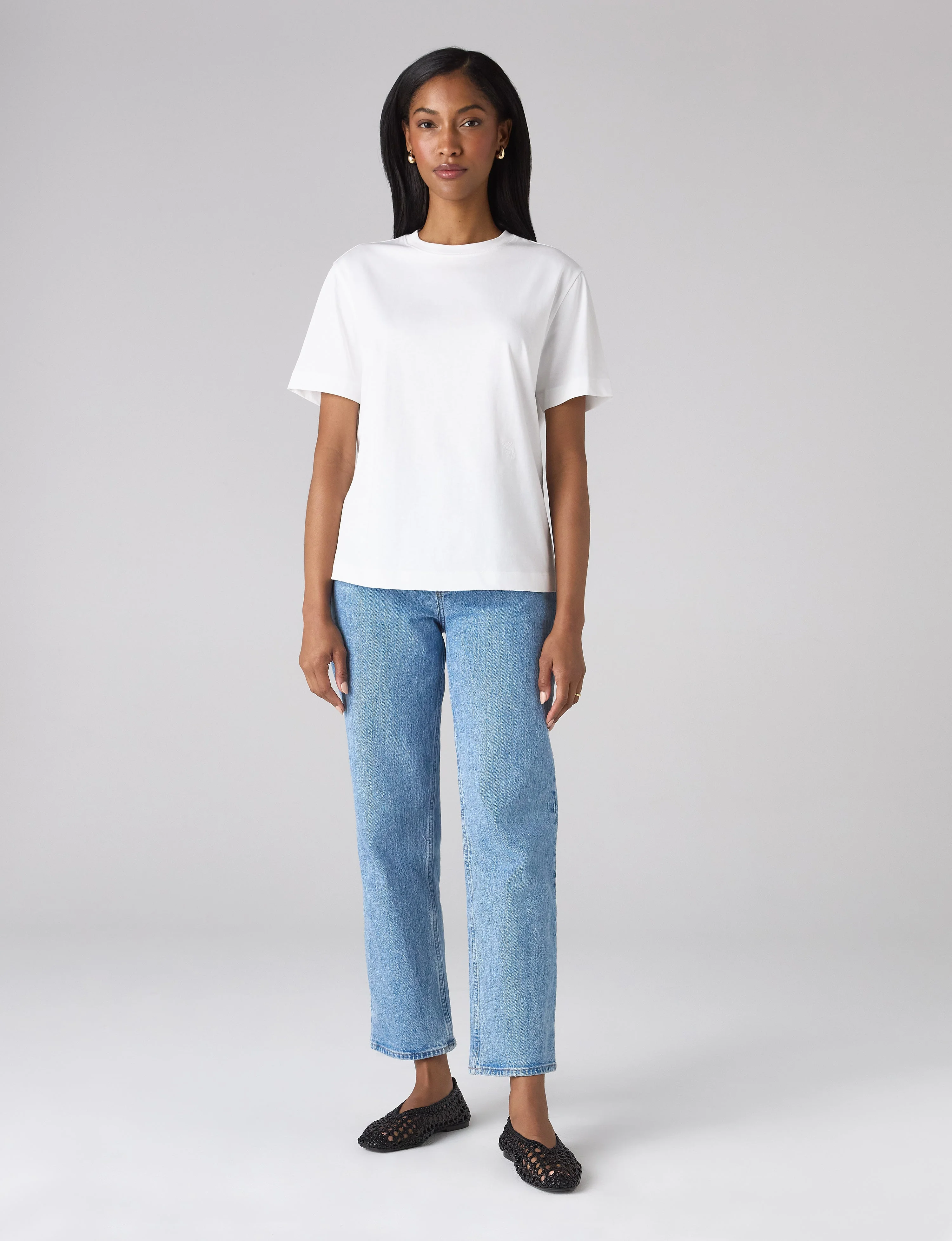 The Foundations Set: Soho T-Shirt in White, Navy & Grey - With Nothing Underneath