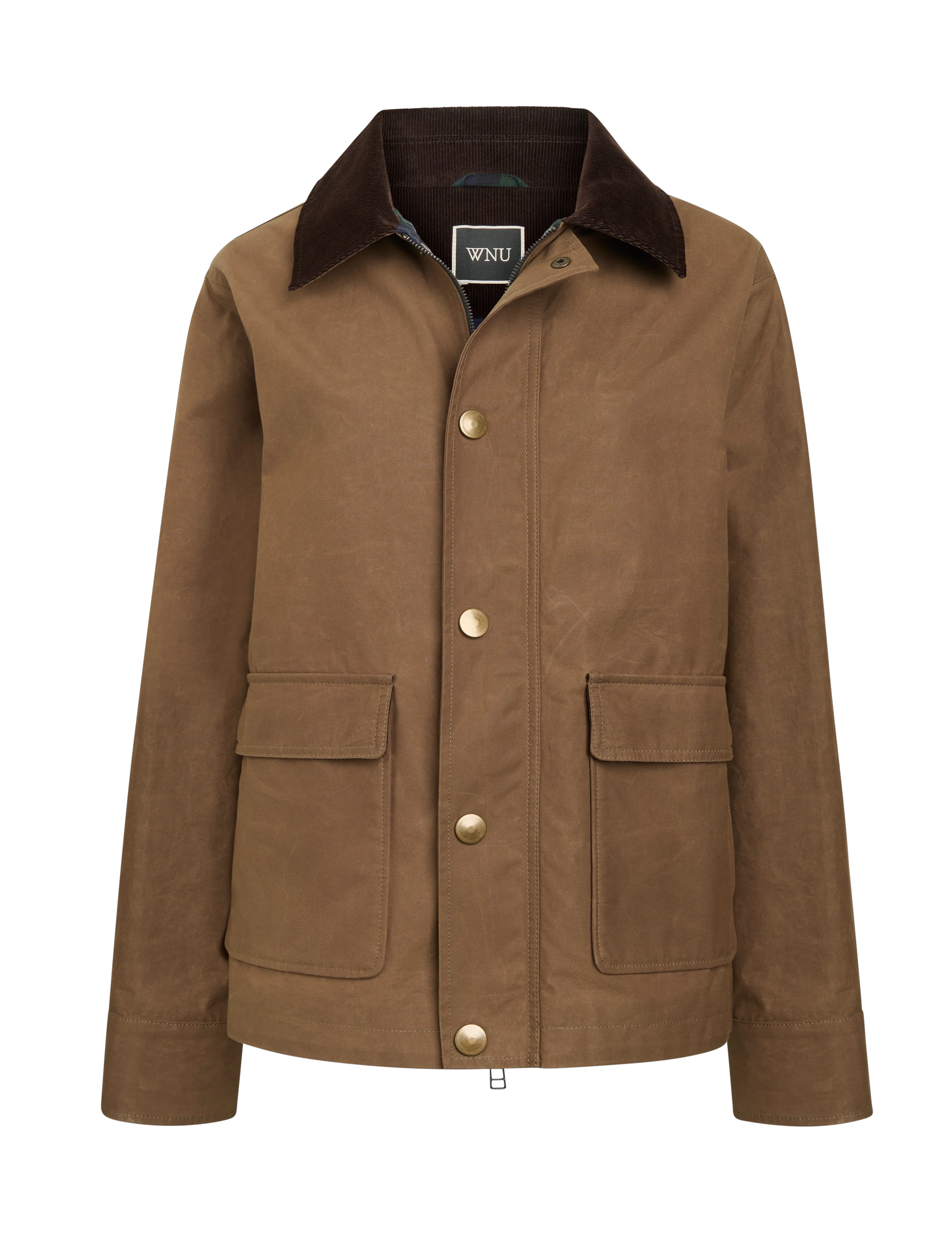 Kent Jacket: Waxed Cotton, Chocolate - With Nothing Underneath