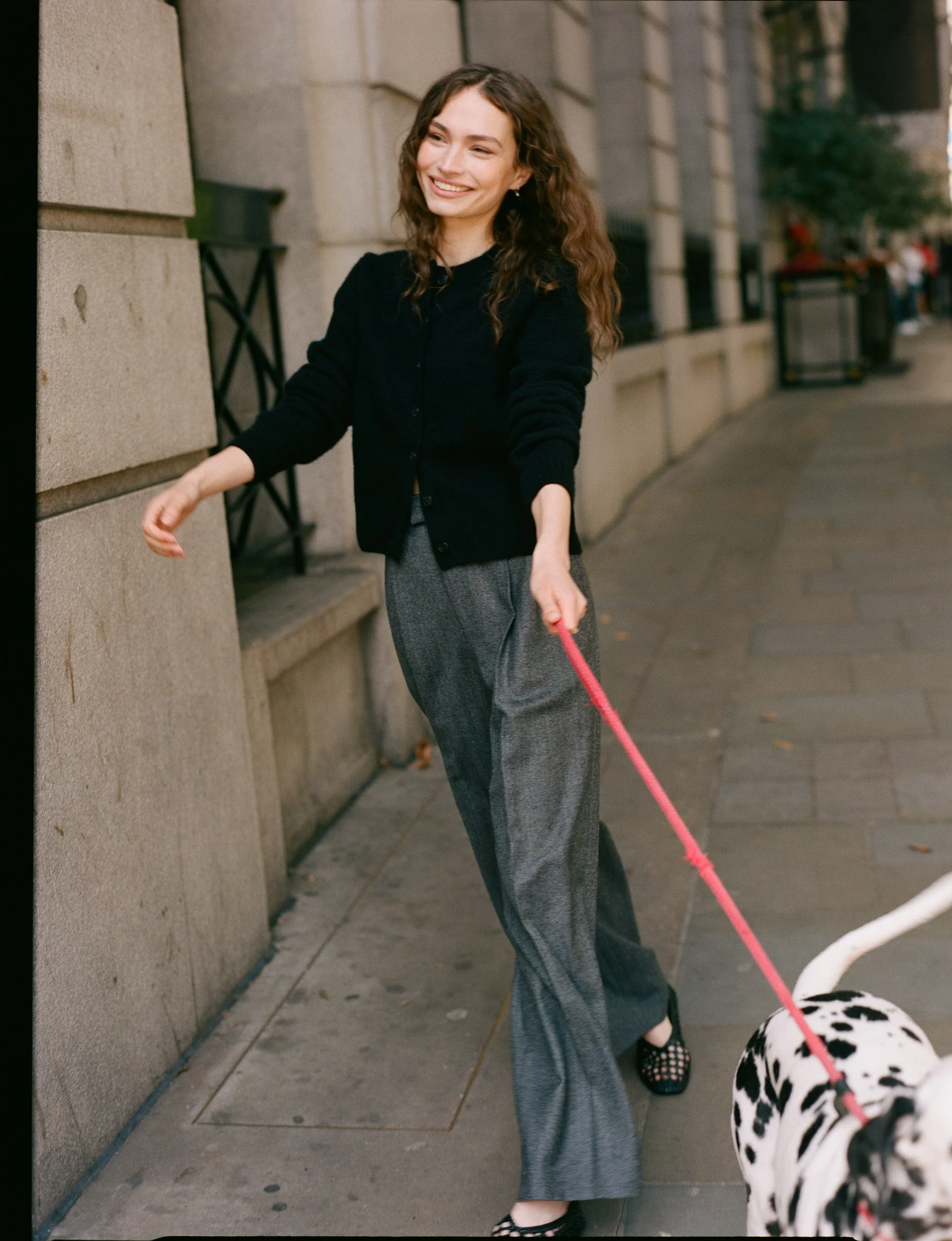 Rampling Trouser: Wool, Grey Herringbone - With Nothing Underneath