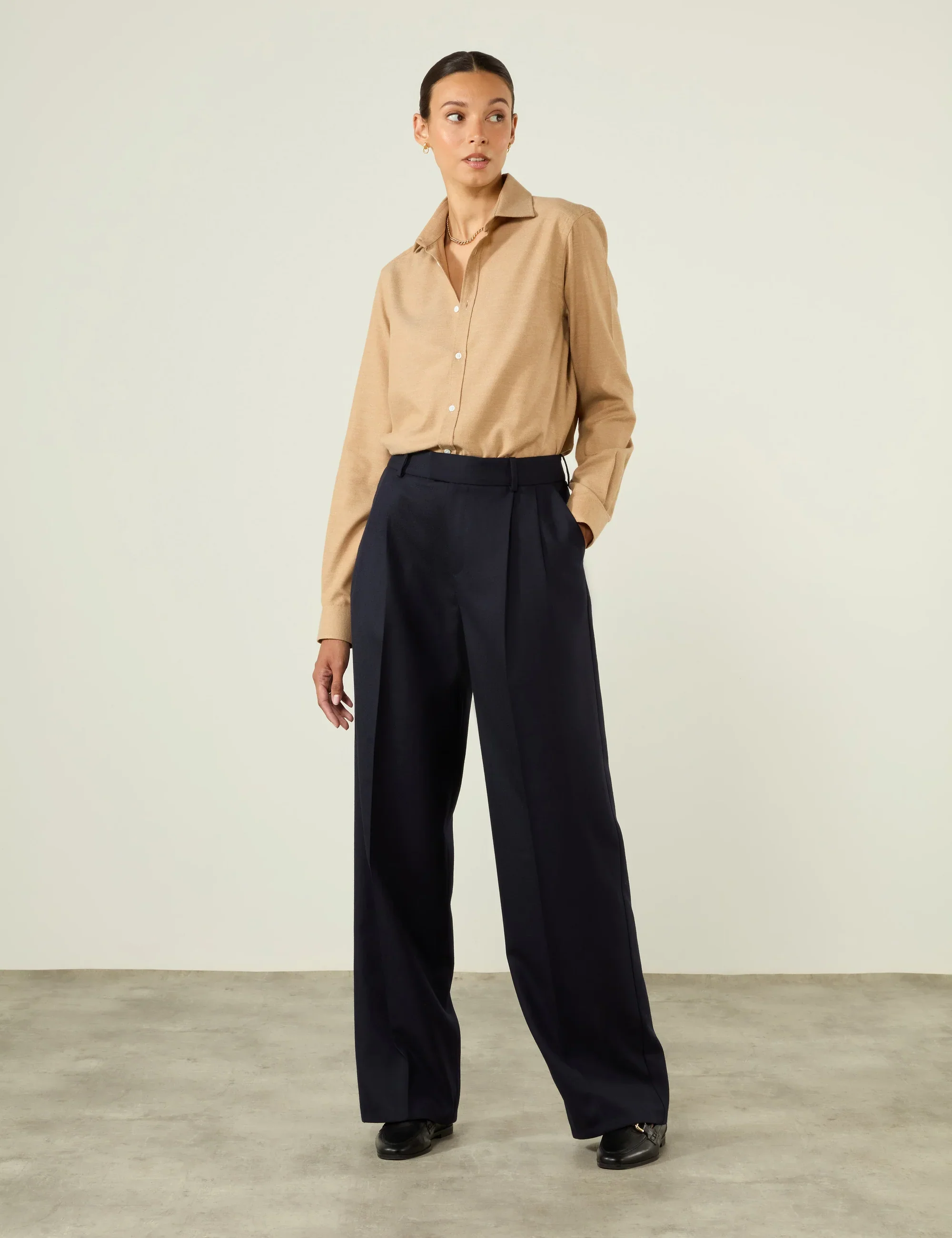 The Classic: Fine Brushed, Caramel - With Nothing Underneath