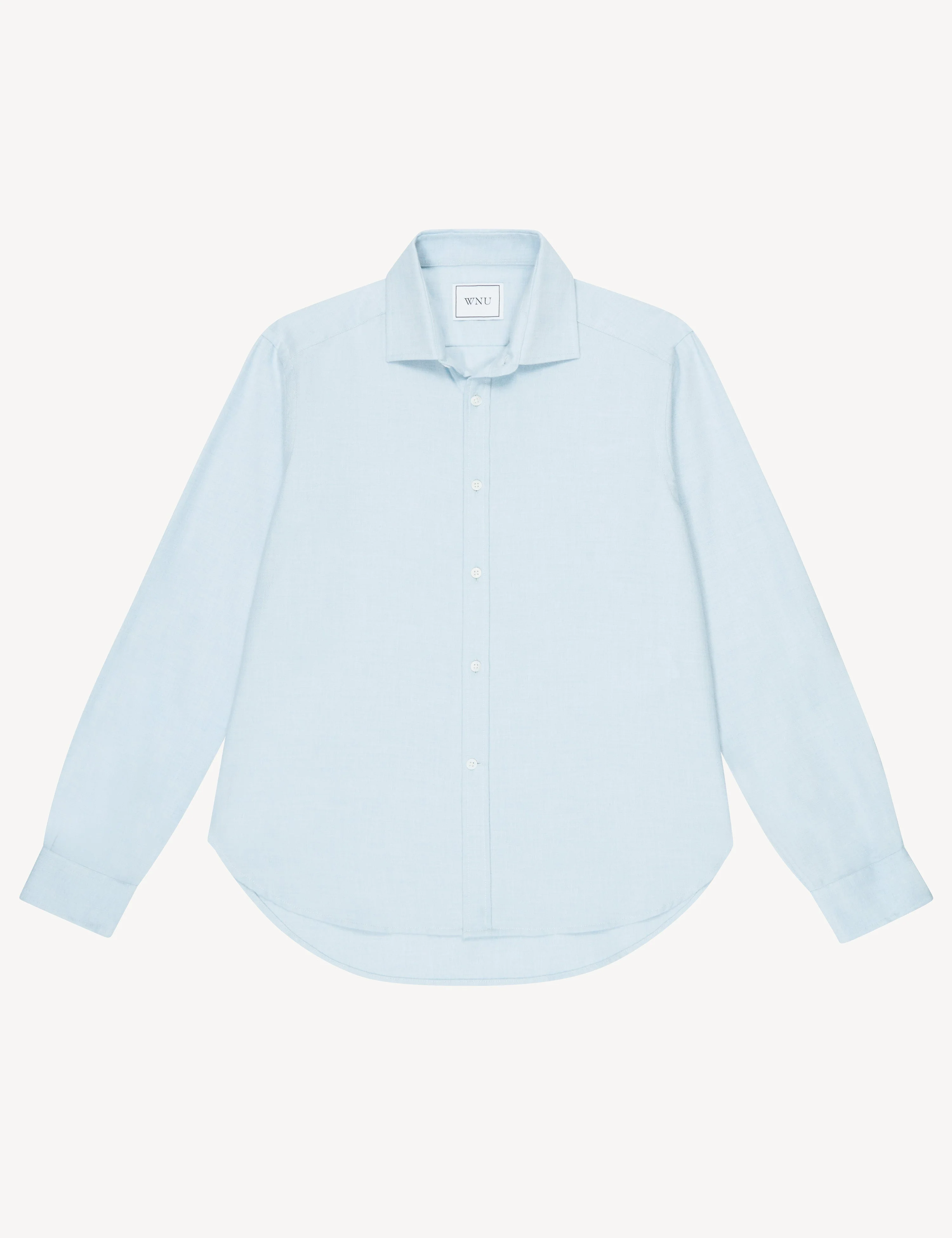The Classic: Fine Brushed, Dusty Blue - With Nothing Underneath