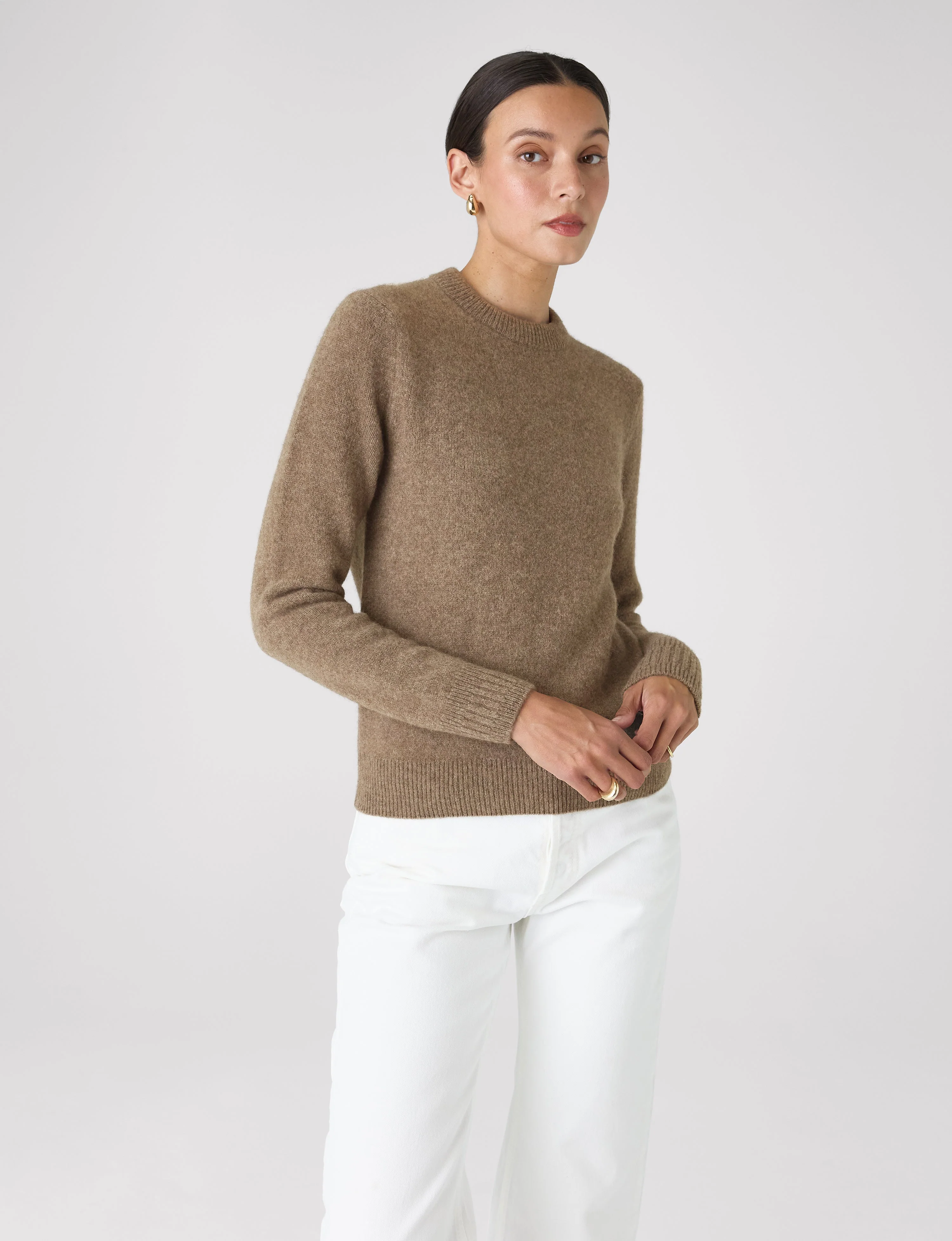 Mull Crew: Yak Wool, Coffee - With Nothing Underneath