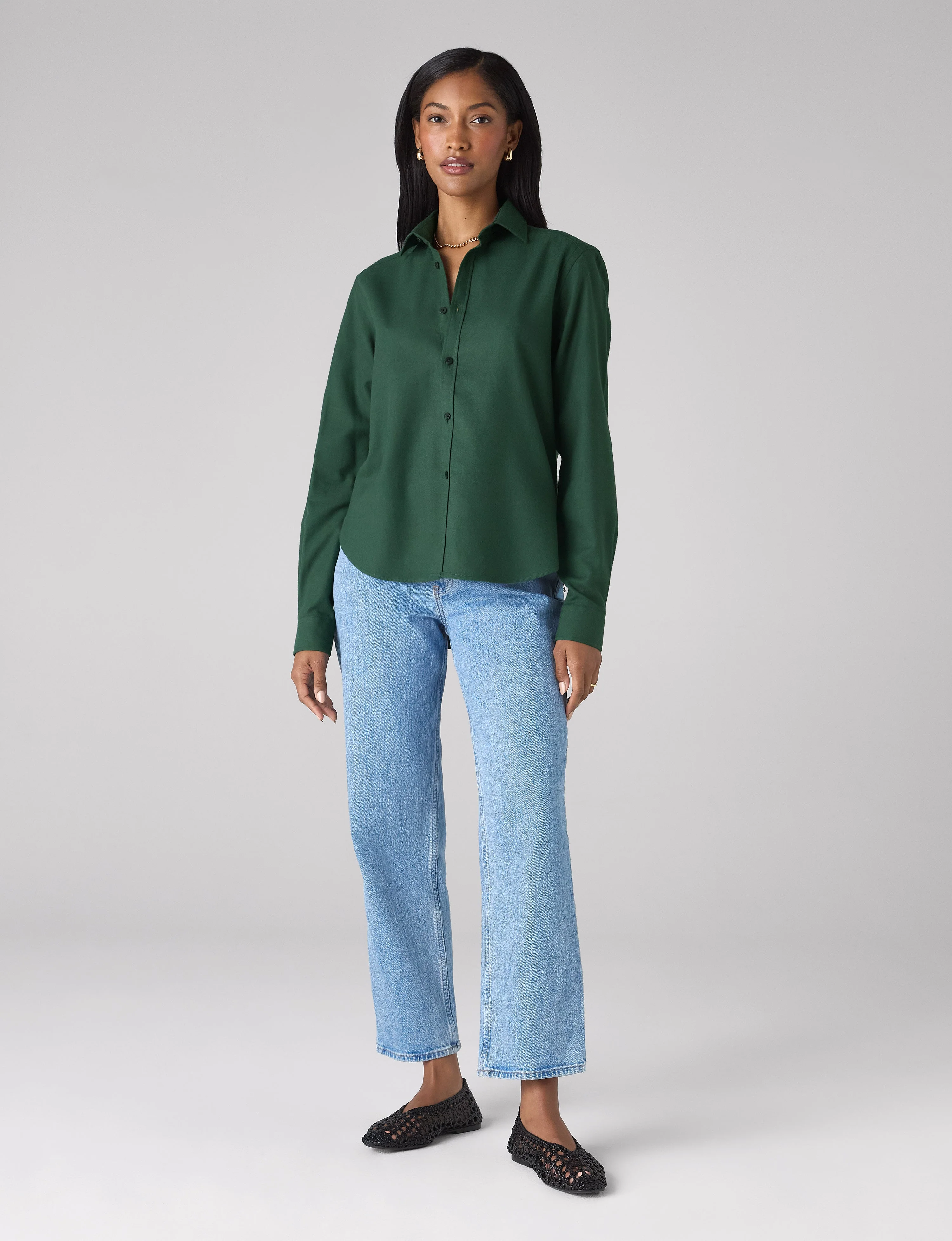 The Classic: Fine Brushed, Dark Khaki - With Nothing Underneath