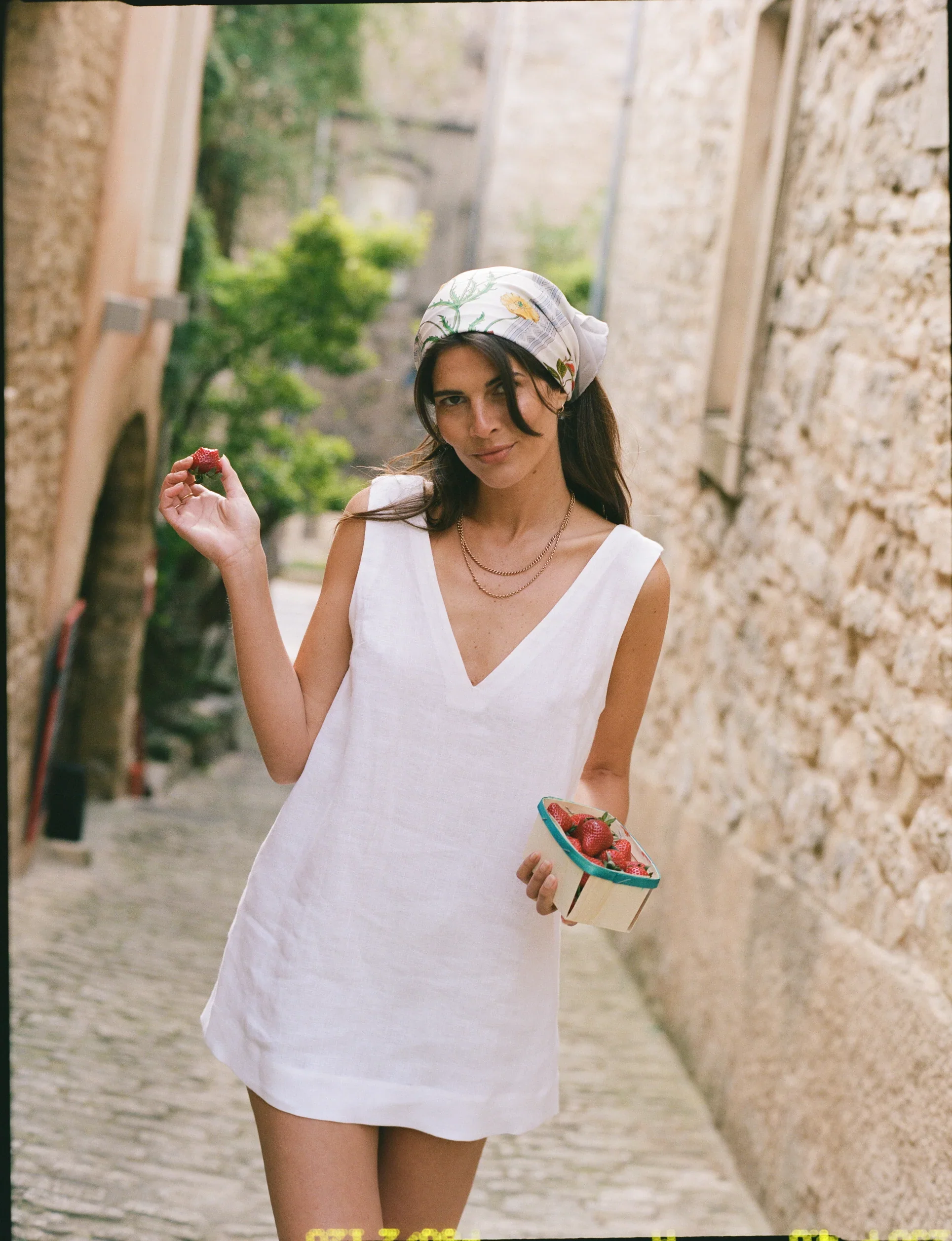 Sloane Dress: Linen, White - With Nothing Underneath