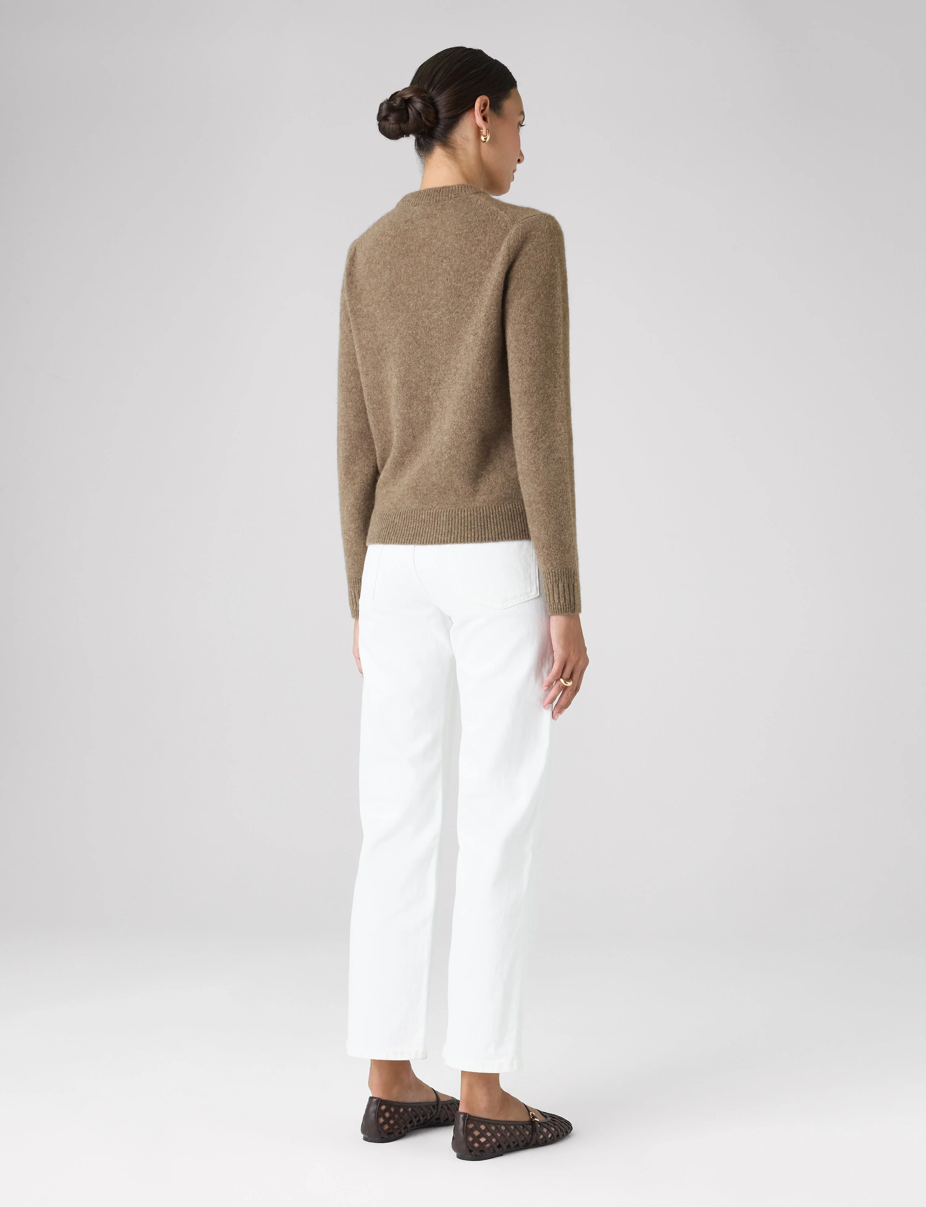 Mull Crew: Yak Wool, Coffee - With Nothing Underneath