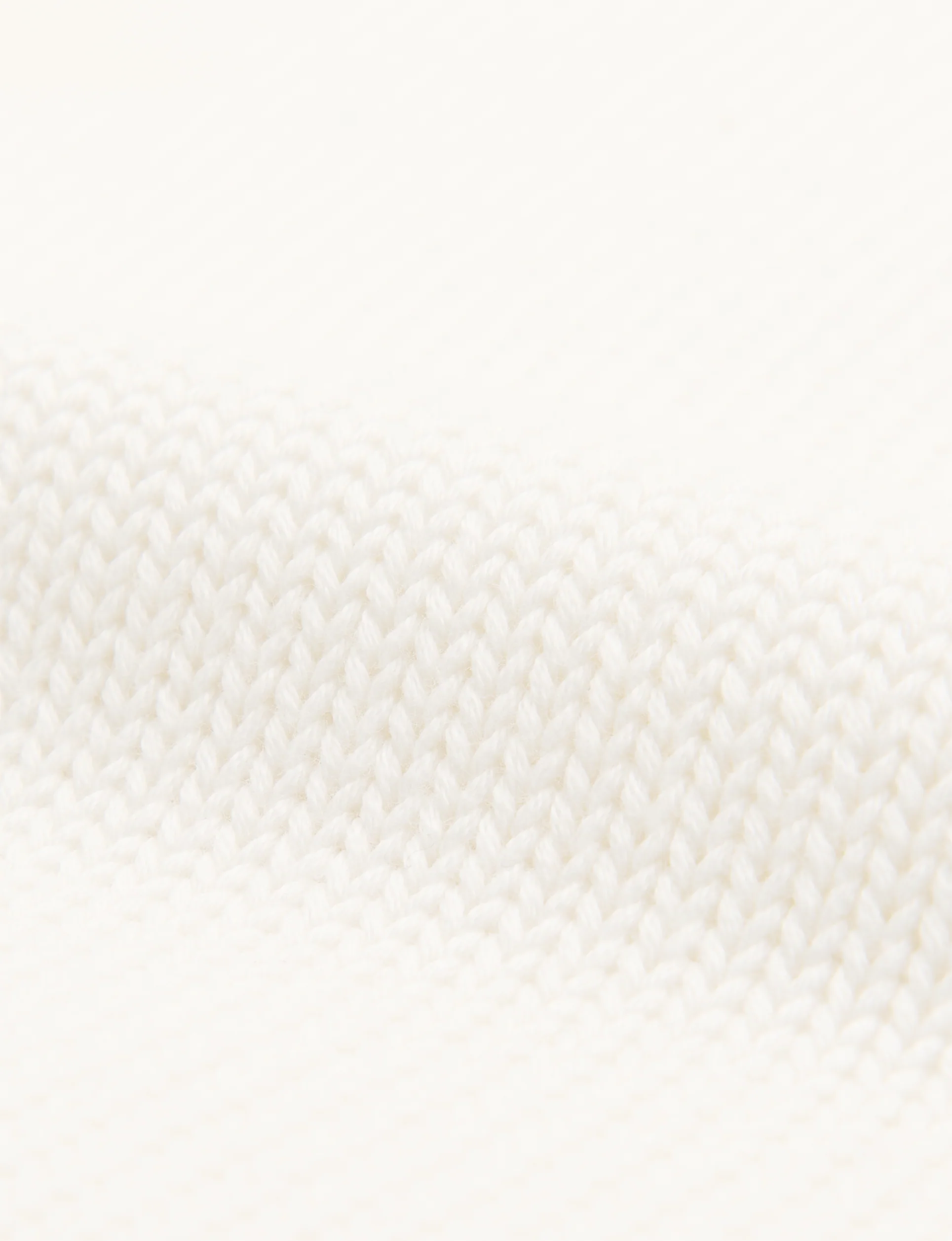Devon Jumper: Cotton, Cream - With Nothing Underneath