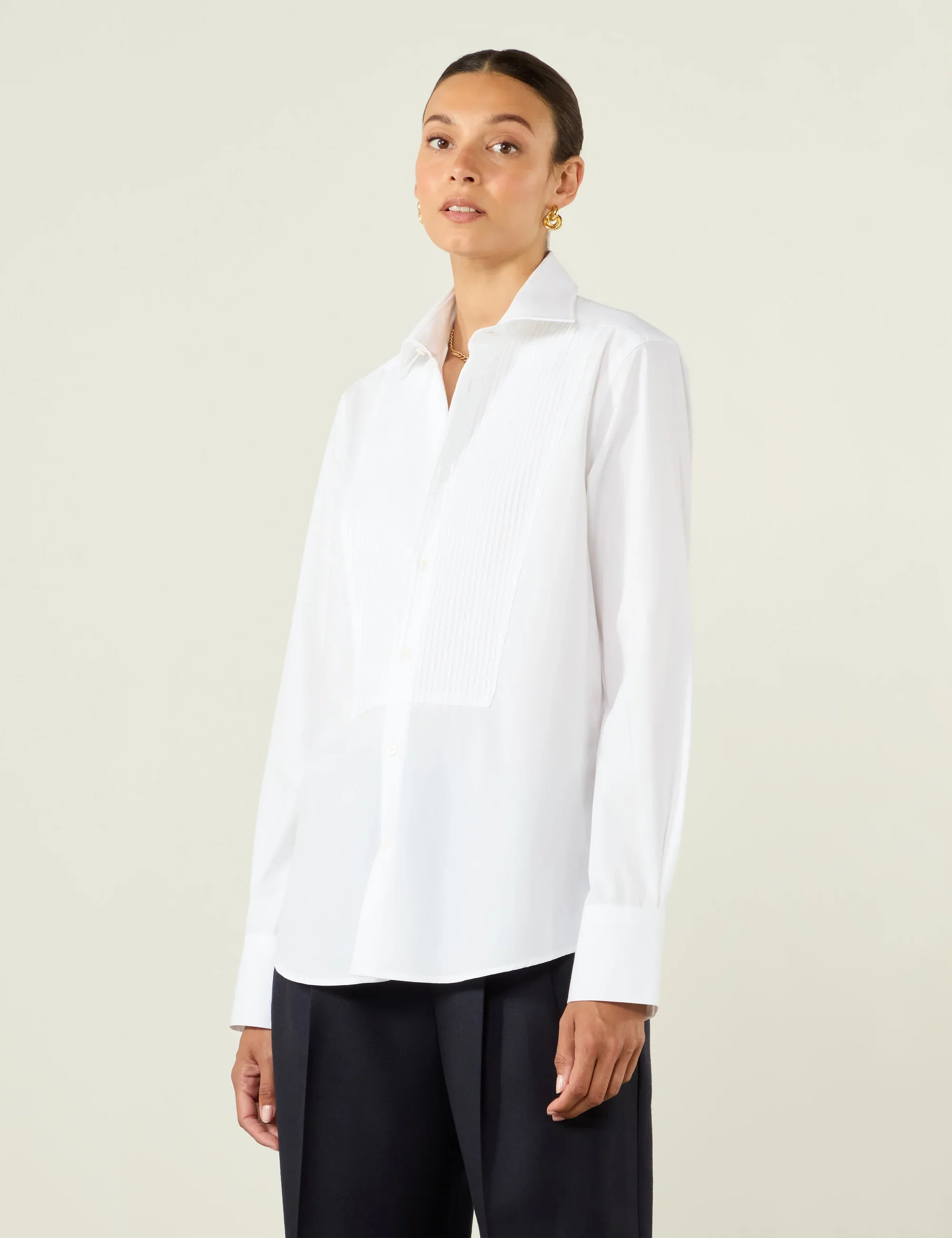 The Dress Shirt: Poplin, White - With Nothing Underneath