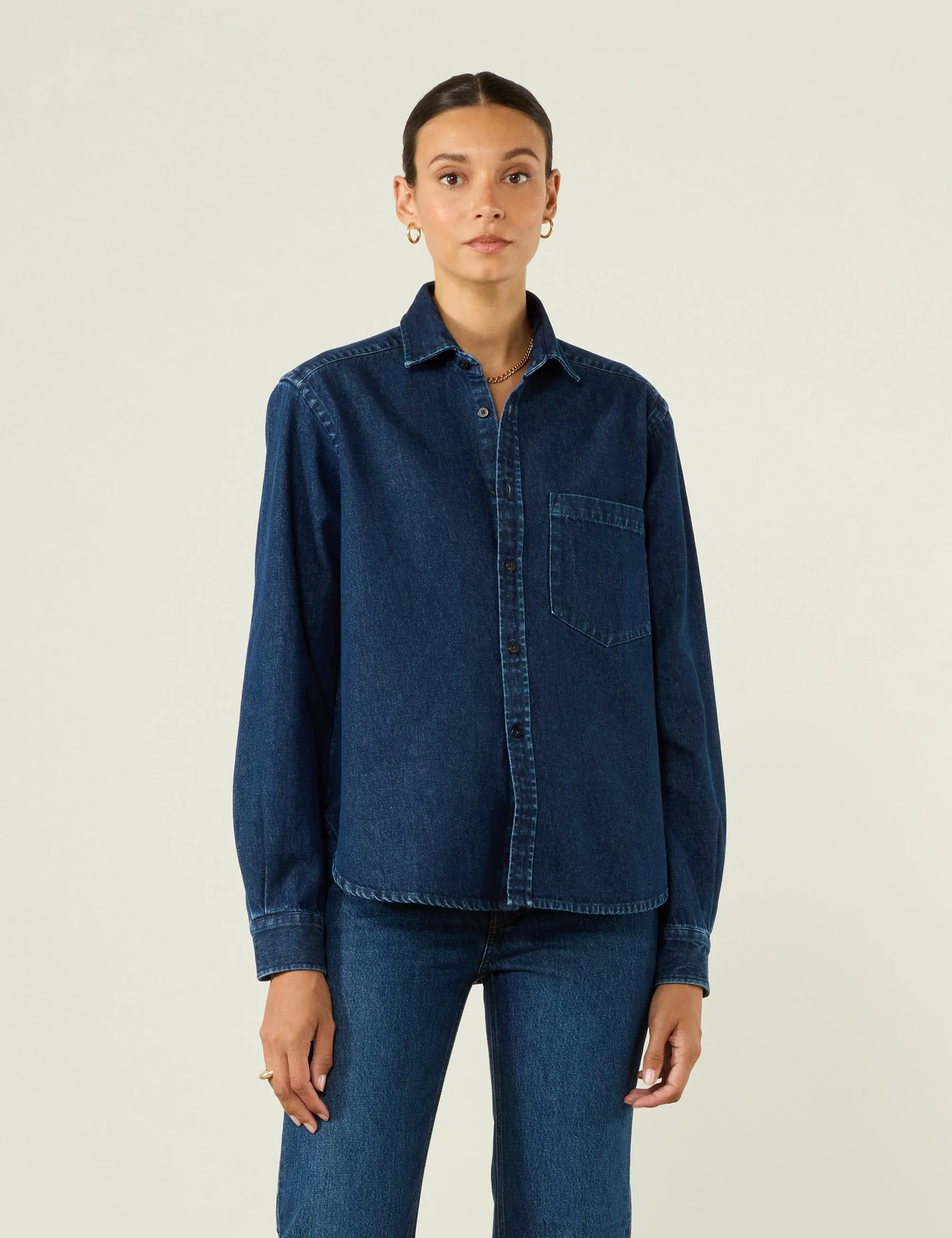 The Classic: Denim, Indigo - With Nothing Underneath