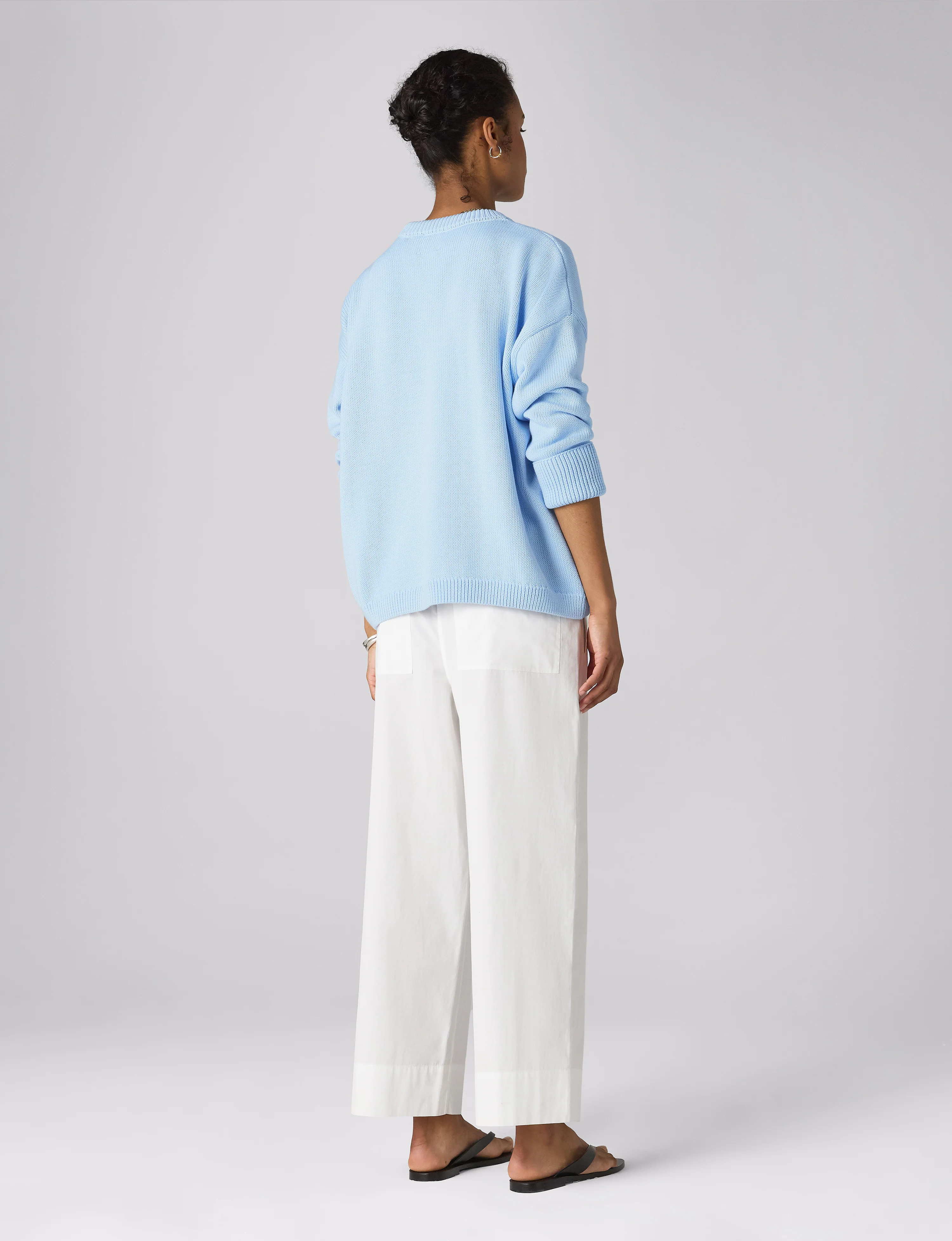 Sennen Jumper: Cotton, Icy Blue x Lucy Williams - With Nothing Underneath